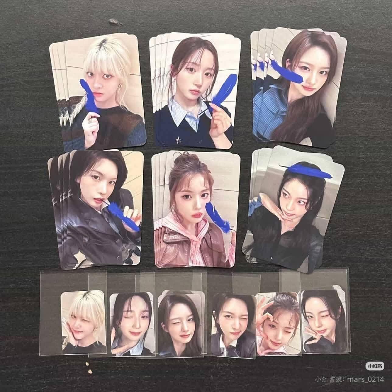 藍色羽毛 愛心便利貼