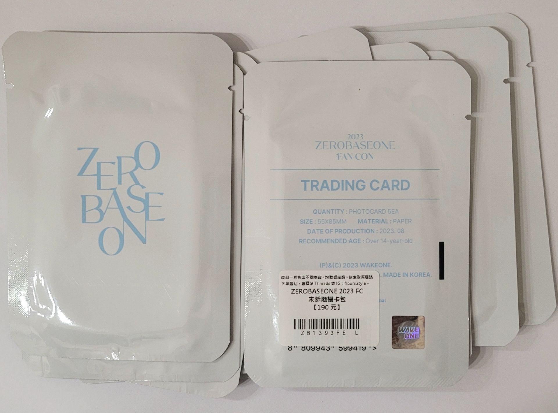 ZEROBASEONE 2023 FM 全新未拆 隨機卡包