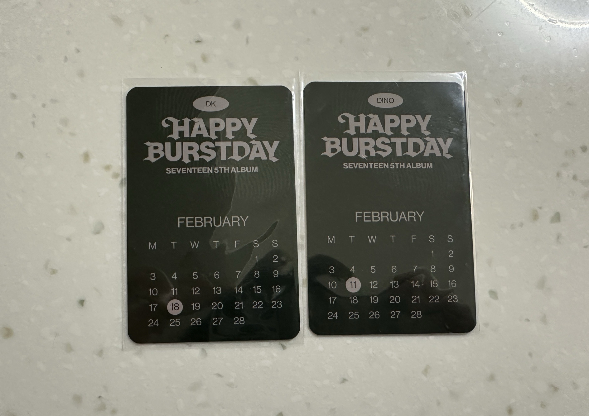 正五克拉盤Mp特典 生日卡背