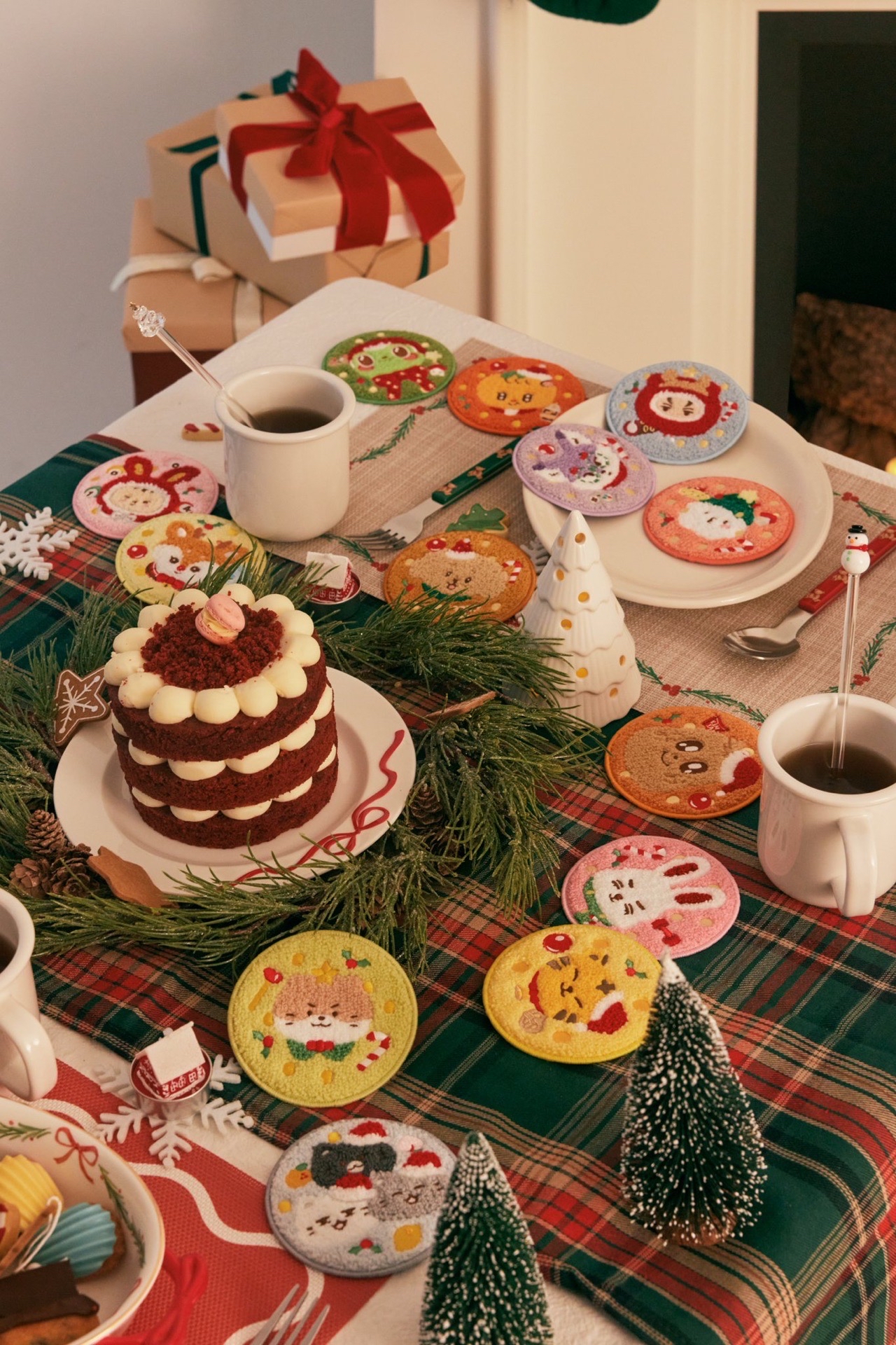 現貨 聖誕Miniteen 杯墊