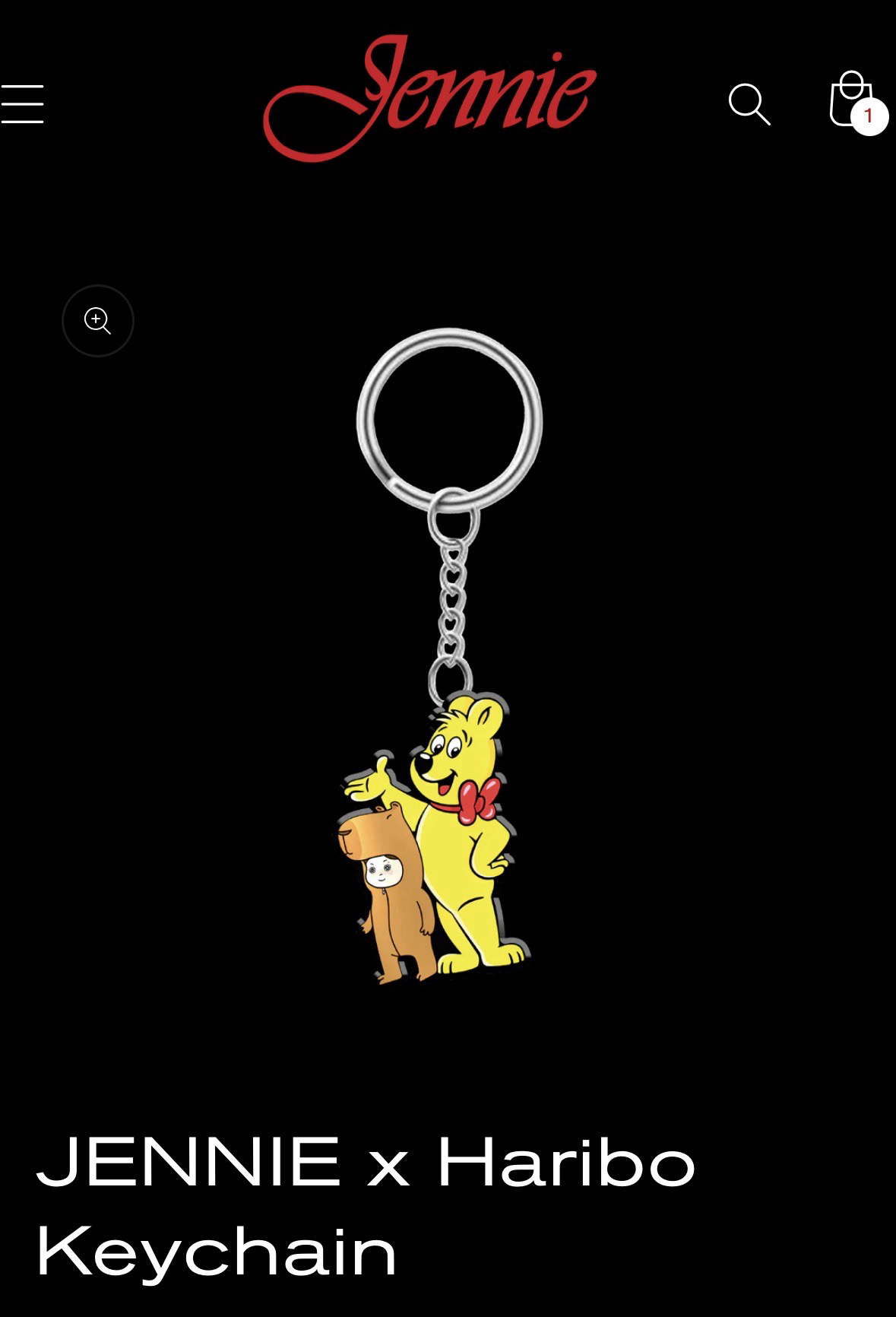 Jennie x Haribo 聯名鑰匙圈