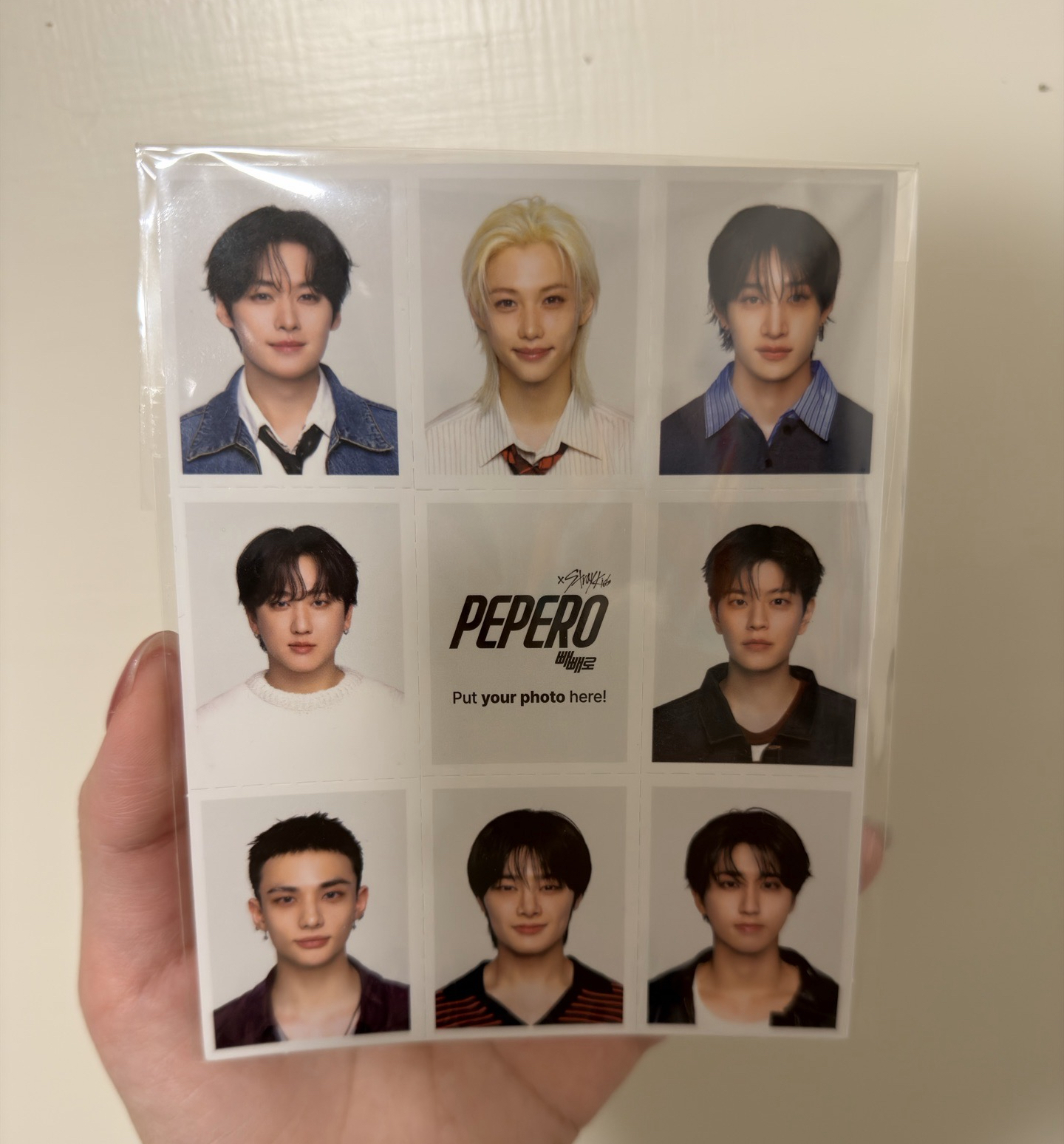 Stray kids pepero證件照 整張