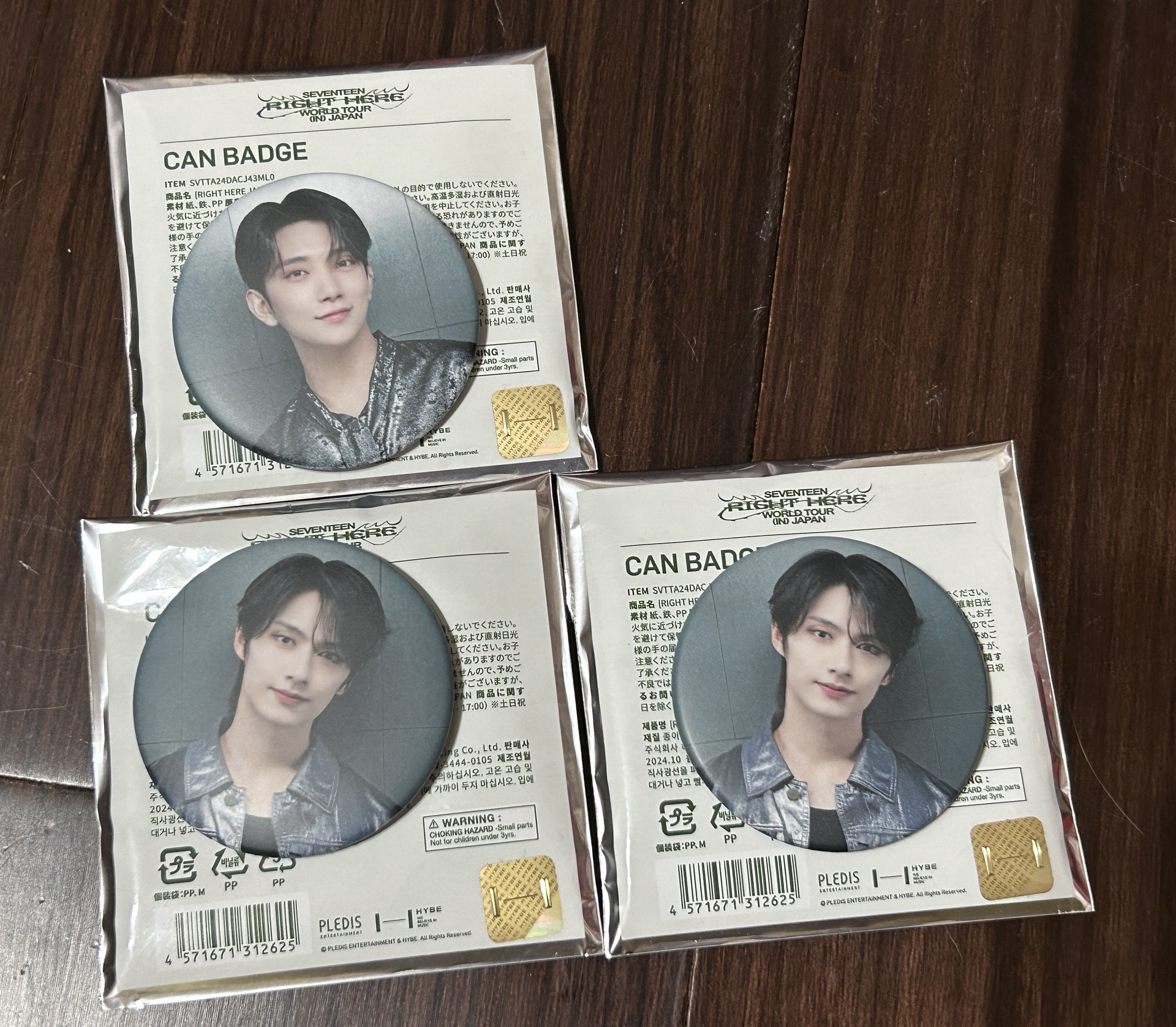 SEVENTEEN RIGHT HERE IN JAPAN 徽章 秀俊