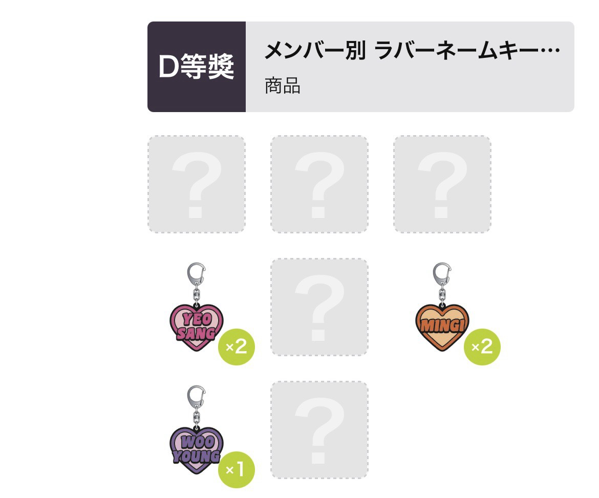 非現🌟日本6週年一番賞 D E賞