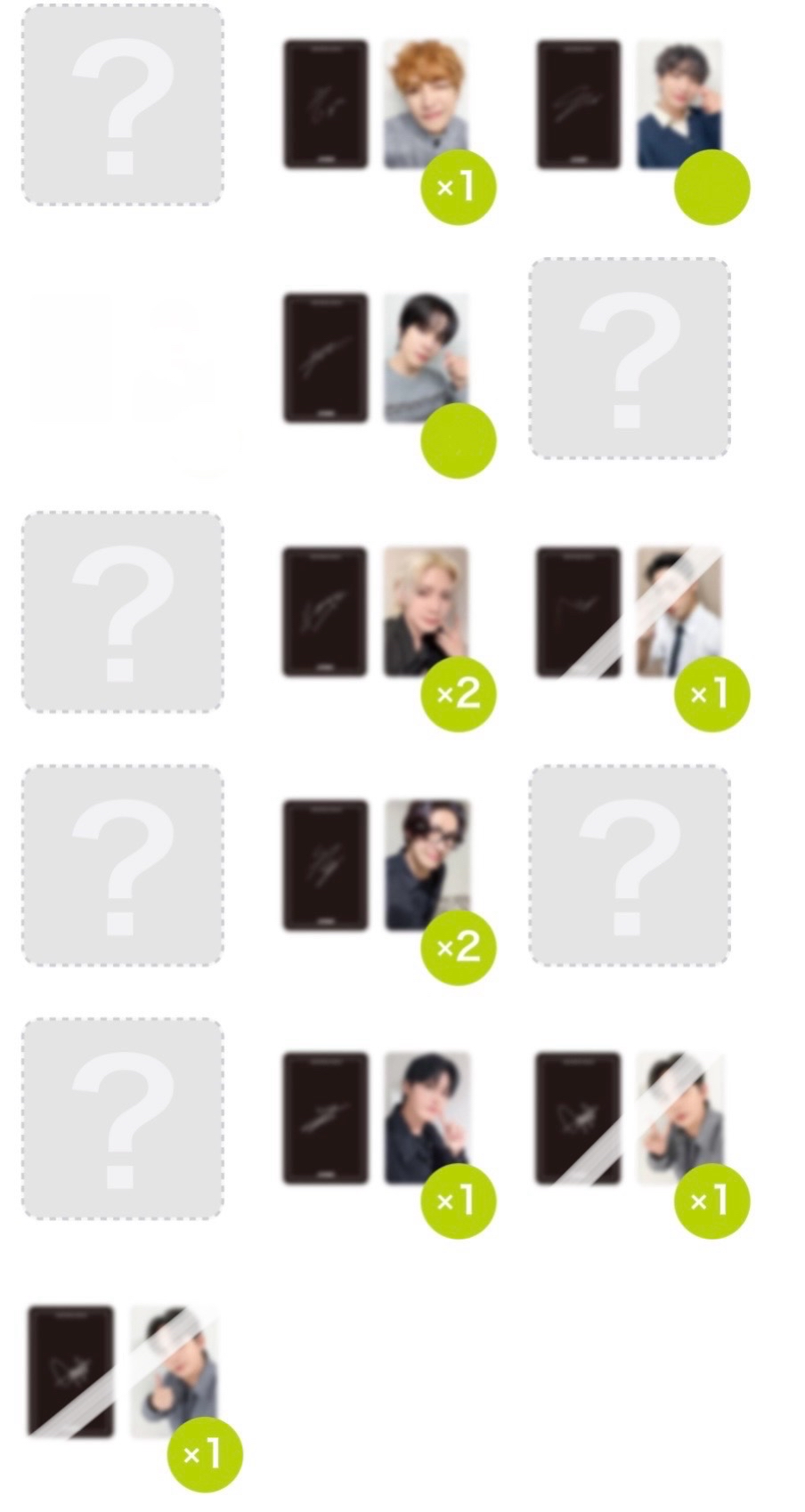 （非現）日本6週年一番賞 隨機卡