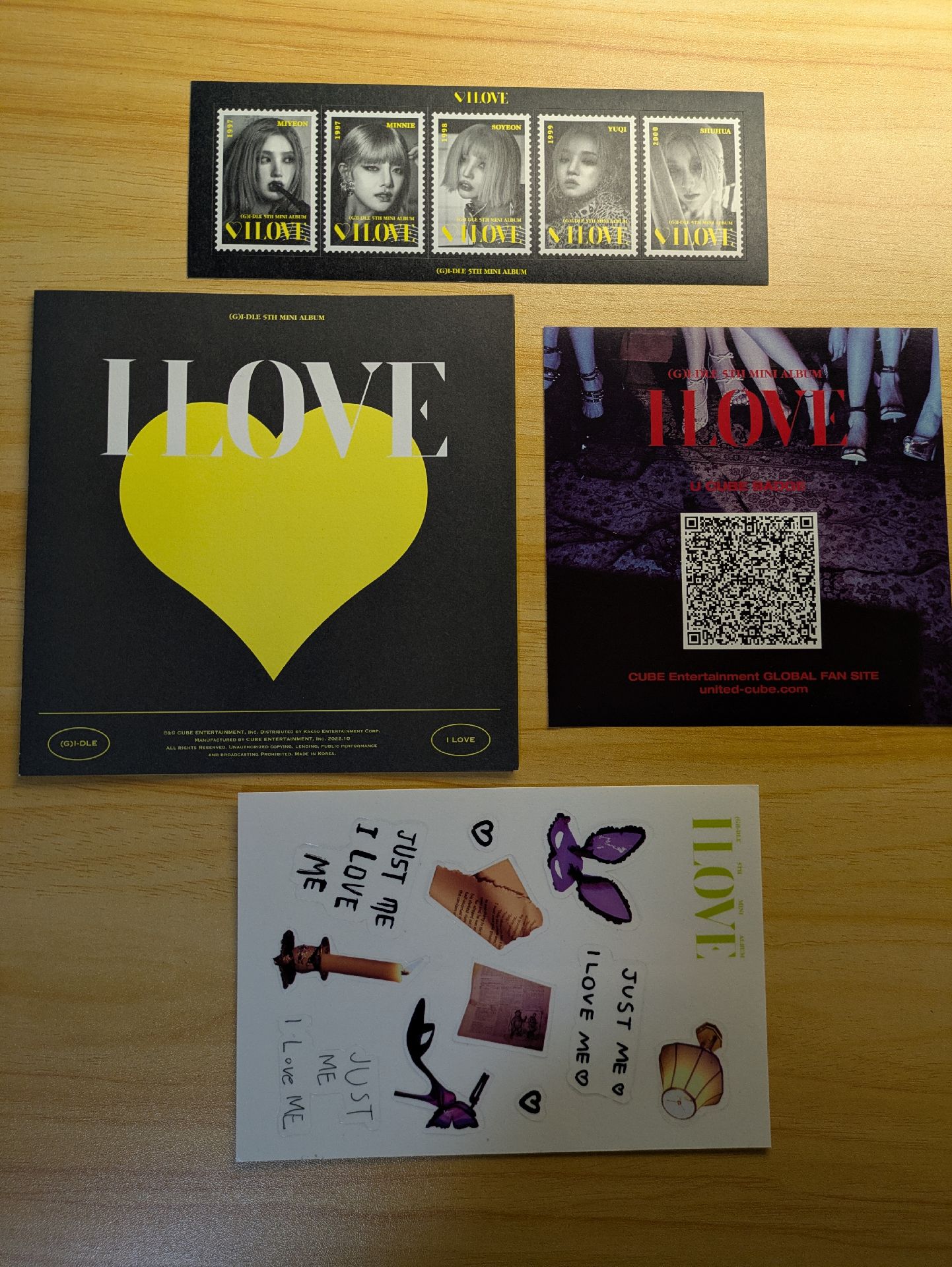 【近全新|僅無小卡】i-dle 迷五 "I LOVE" X-file版