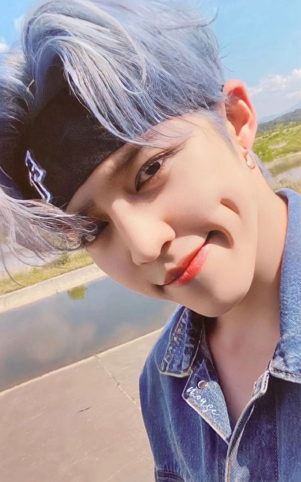 迷七 藍髮髮帶哲 直出不綁