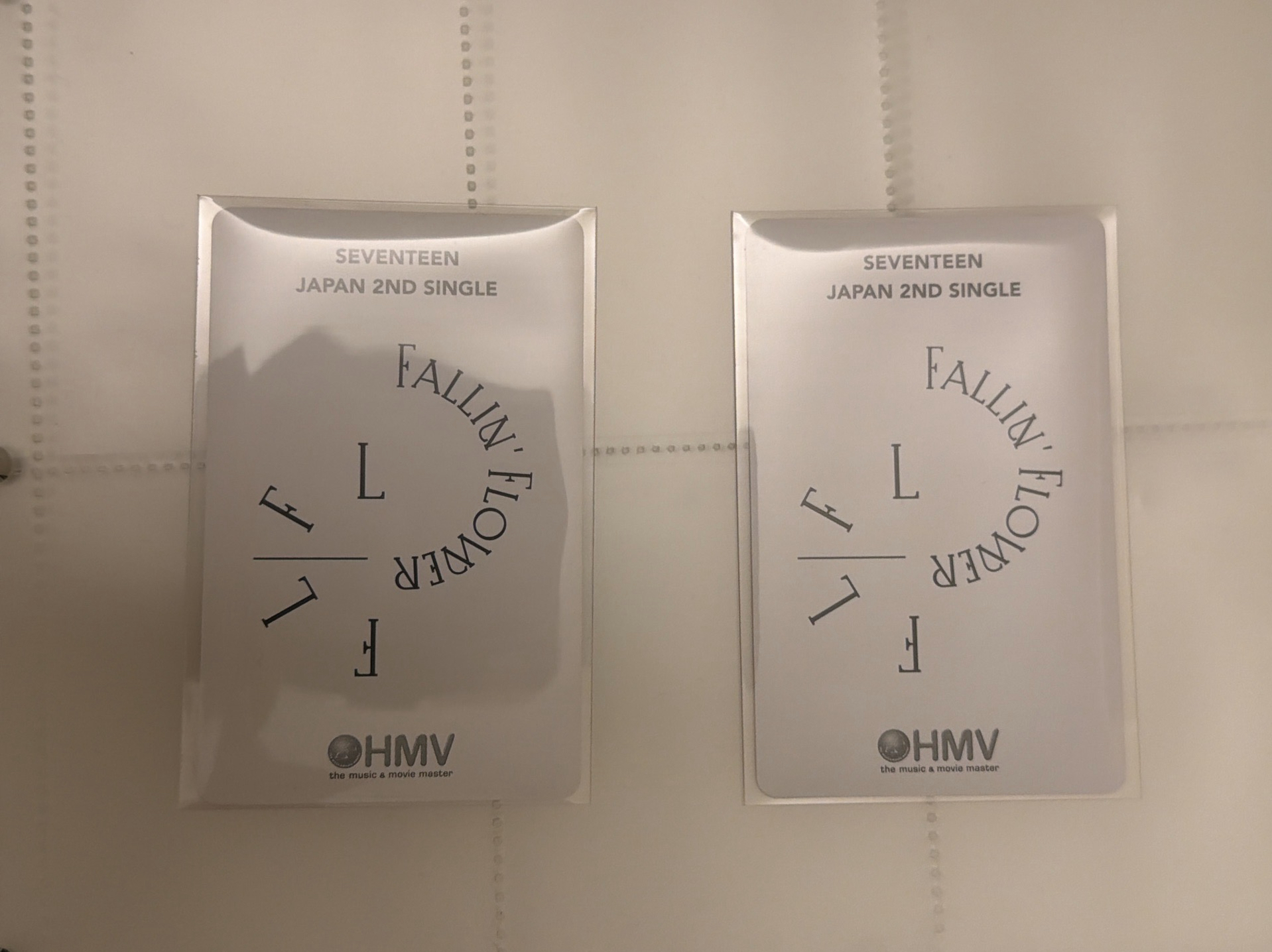 落花碩 HMV 粉版&藍版 特典卡