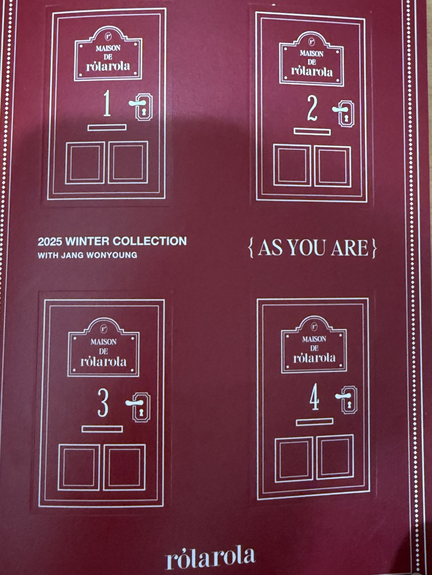 張員瑛25 winter 特典 rolarola小卡