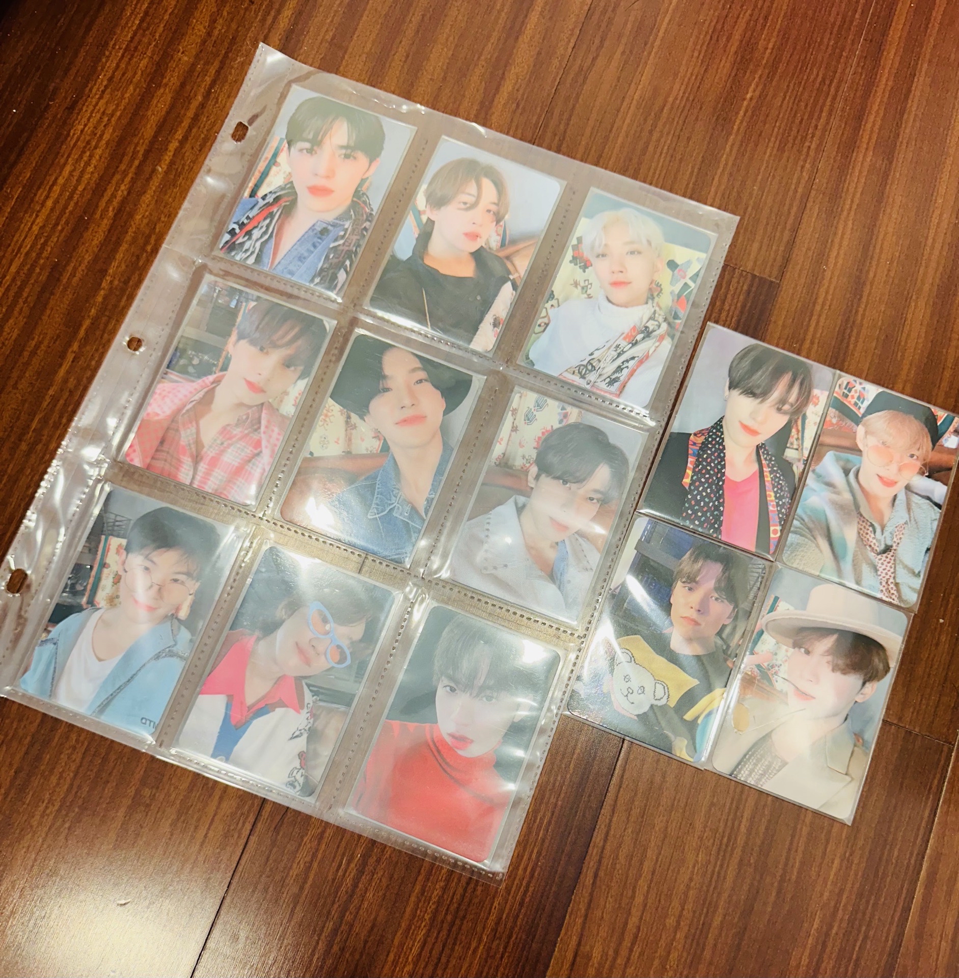 seventeen going雜誌卡 白版一套