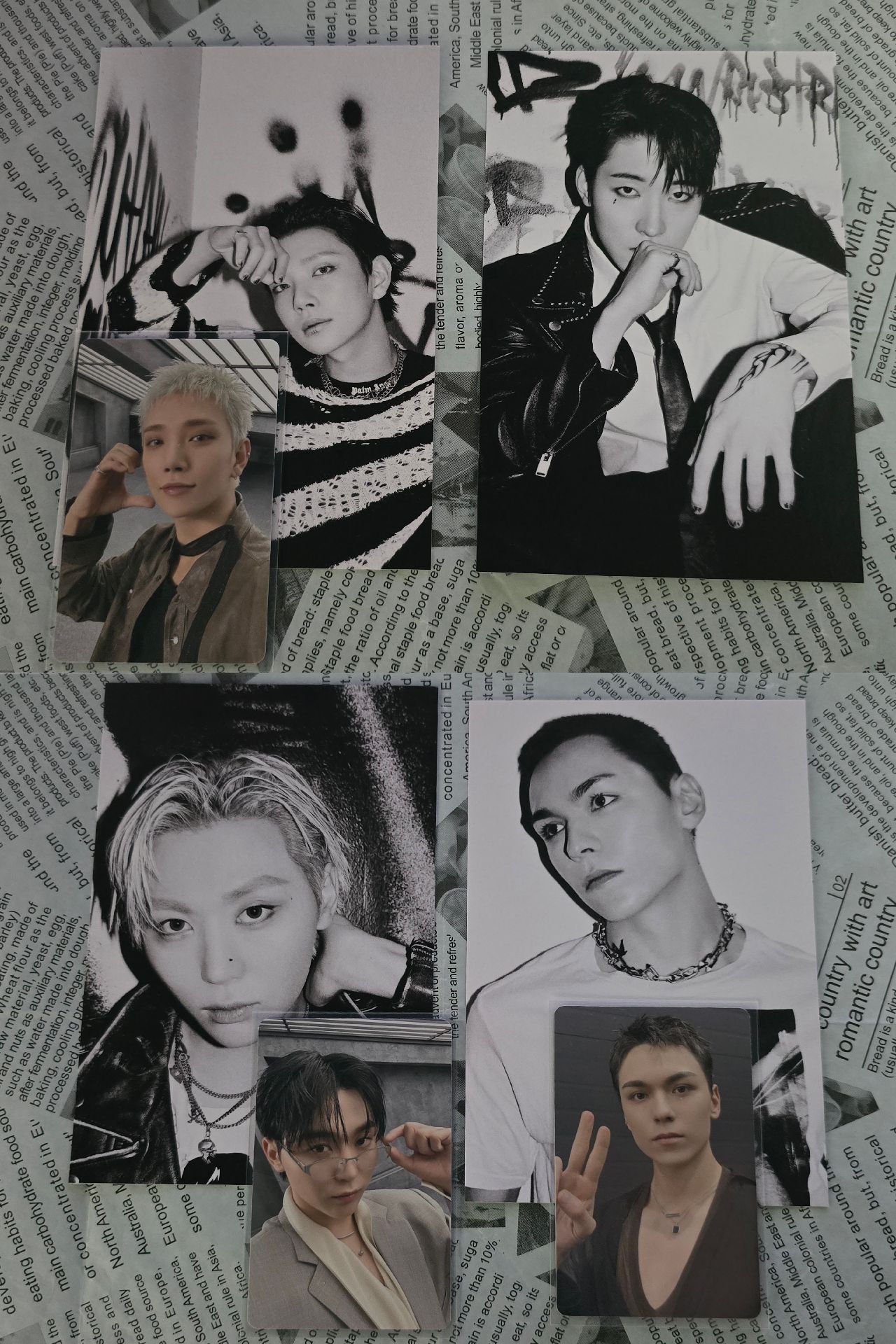 SVT 正5 黑膠明信片+小卡