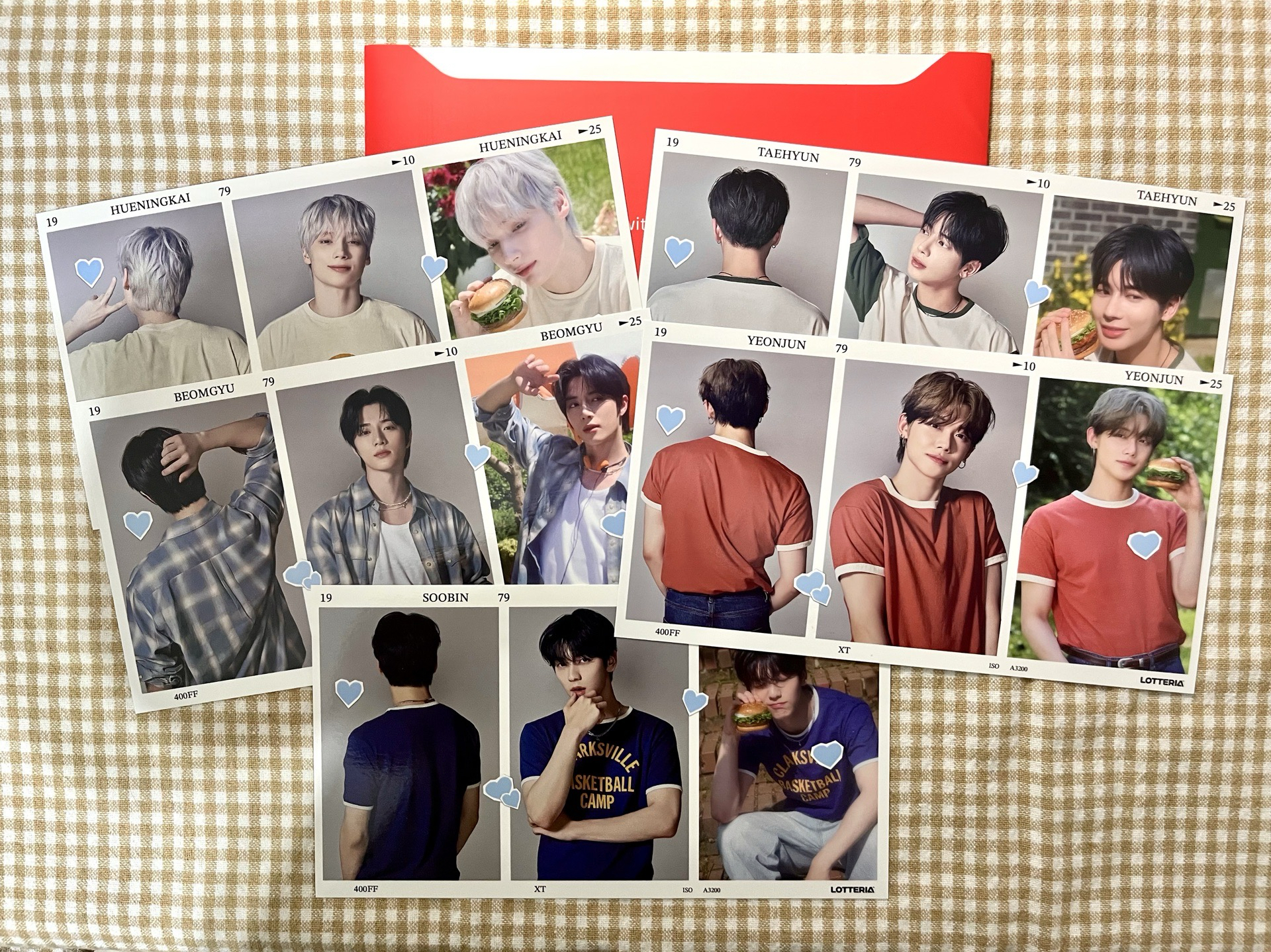 TXT樂天漢堡明信片