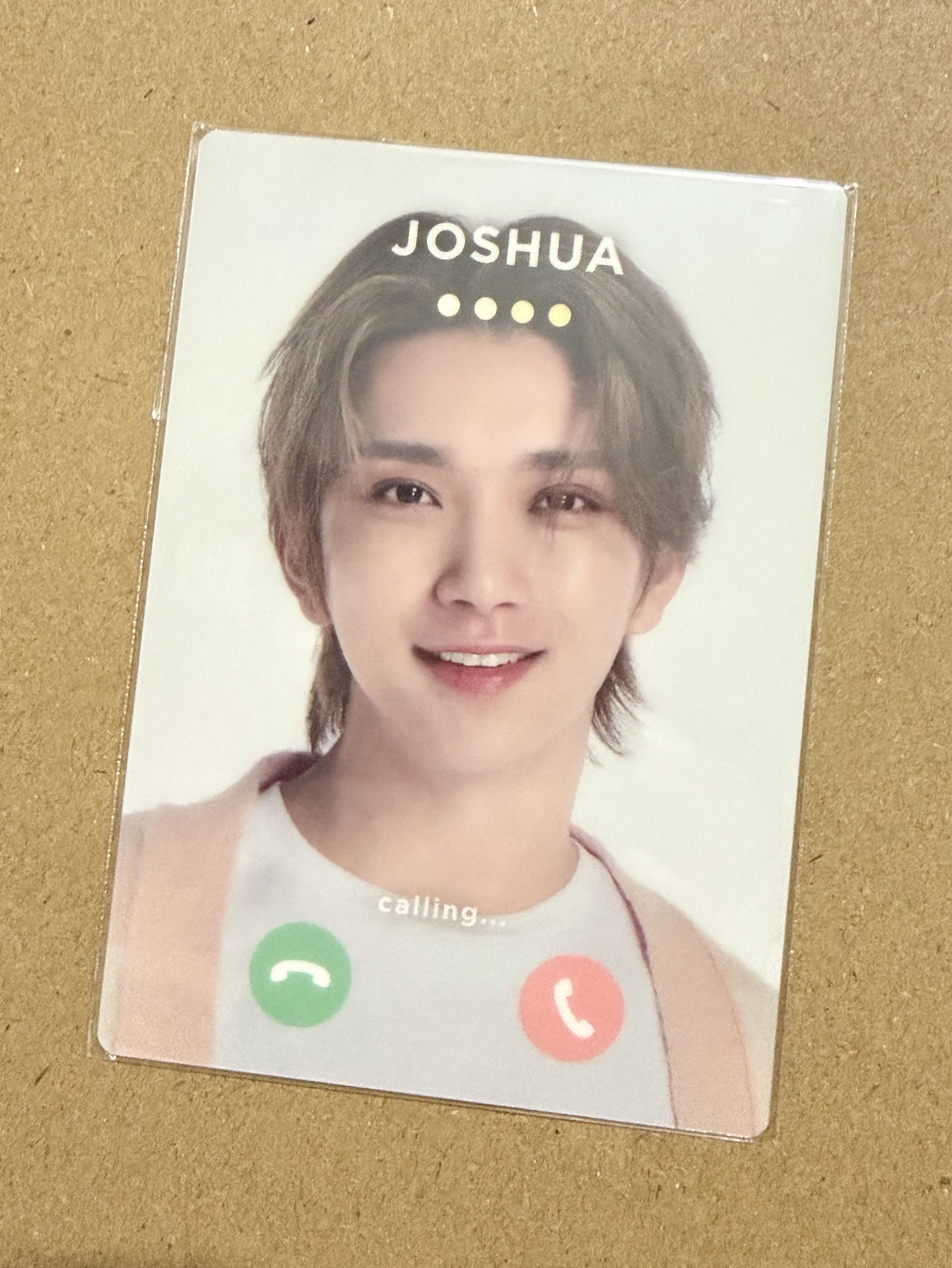 SEVENTEEN Joshua hanabi 電話卡 全新未拆