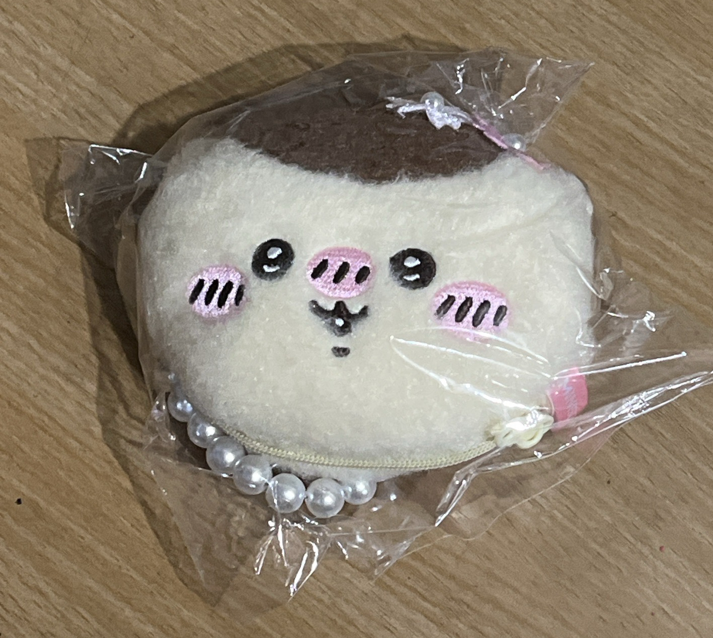 MINISO名創優品Chiikawa吉伊卡哇 櫻花季 小八 毛絨絨零錢包