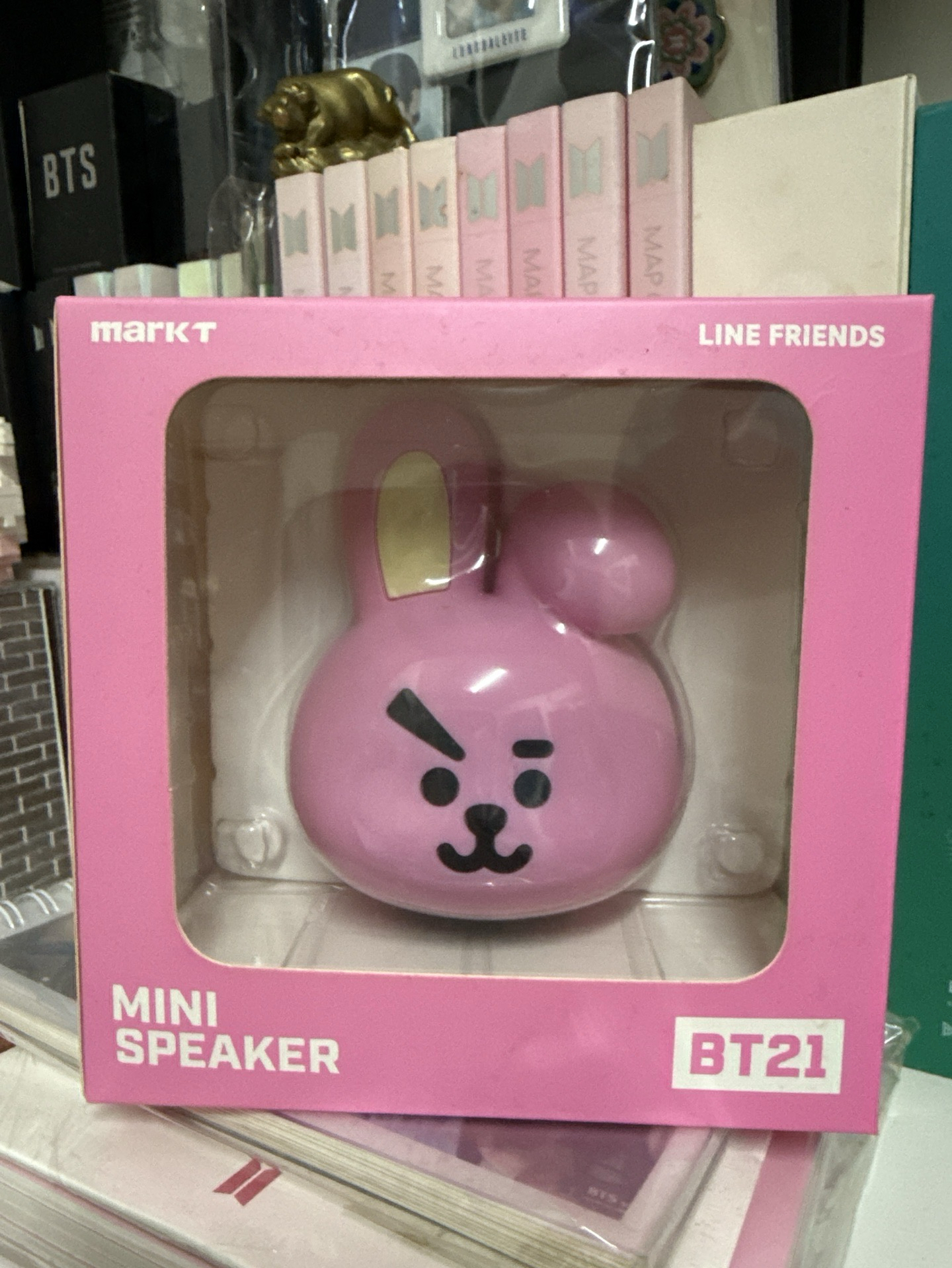 BT21 TATA MINI SPEAKER 隨身攜帶可愛小喇叭 COOKY