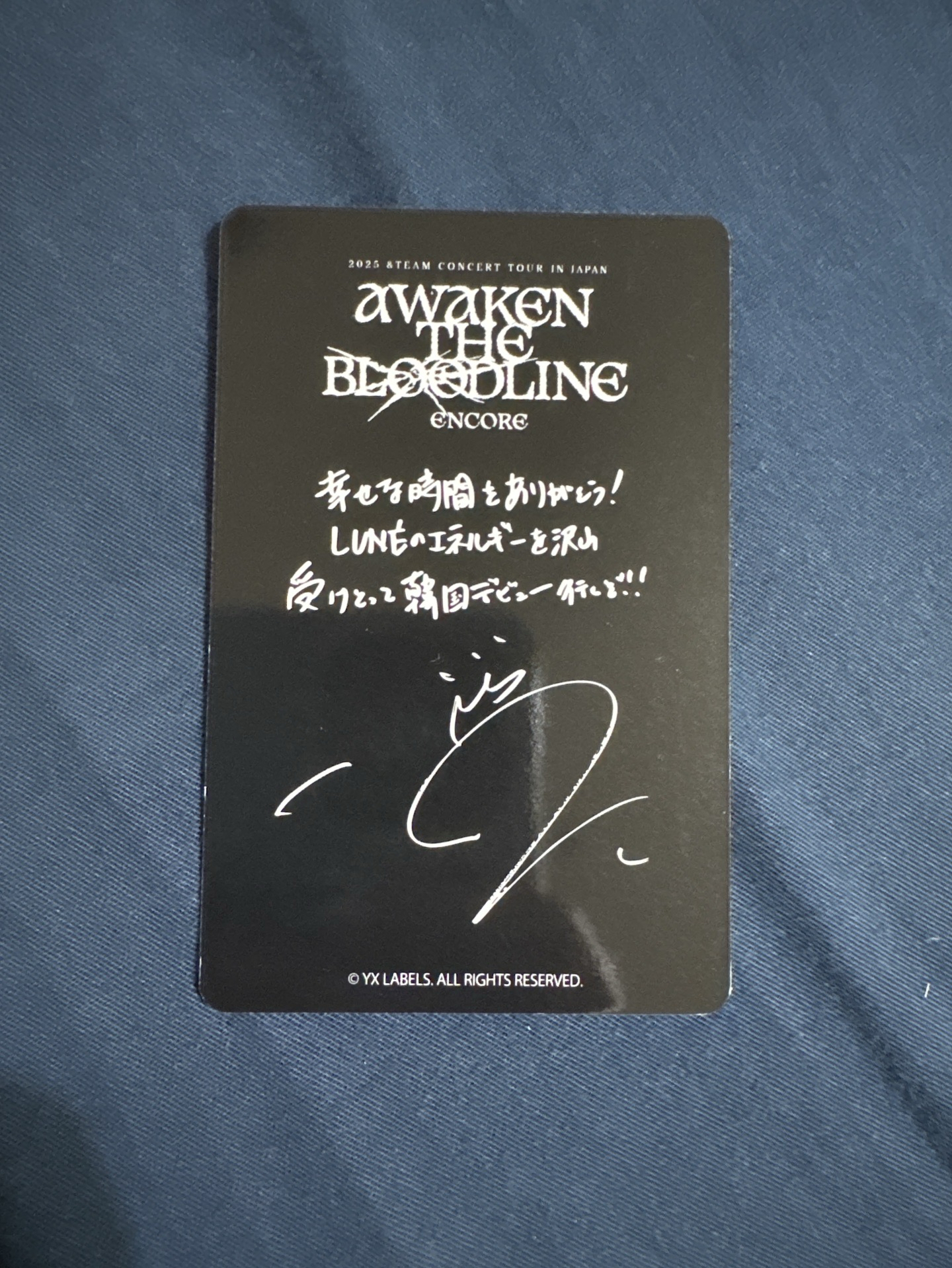 &team 琦玉安可場 會員禮zone卡 K