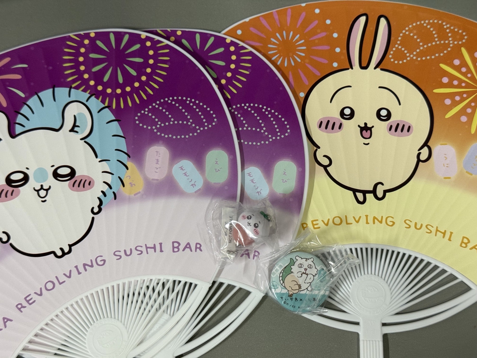 藏壽司 徽章 扇子 書籤 