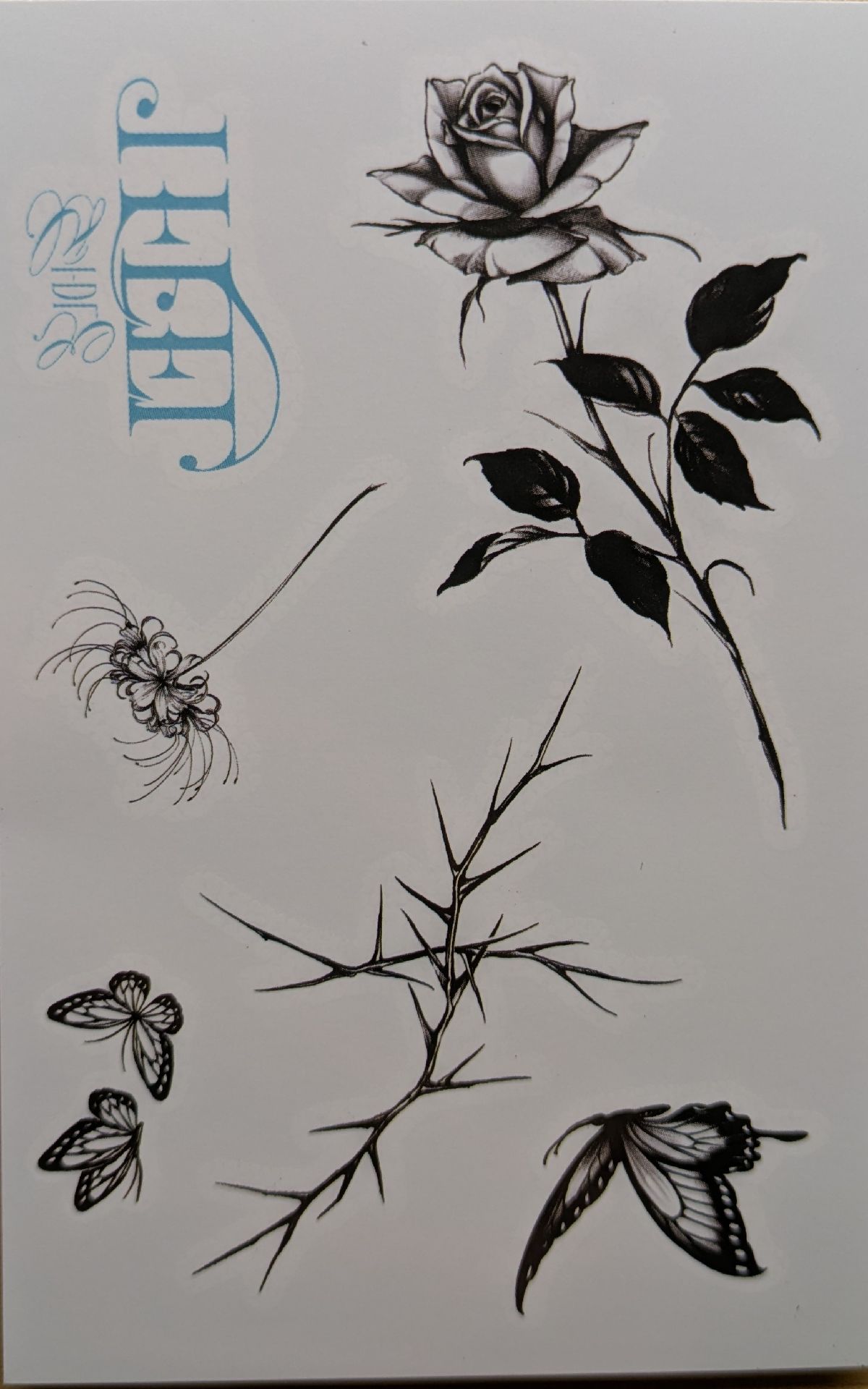 迷六PB Butterfly版|首批預購紋身貼紙