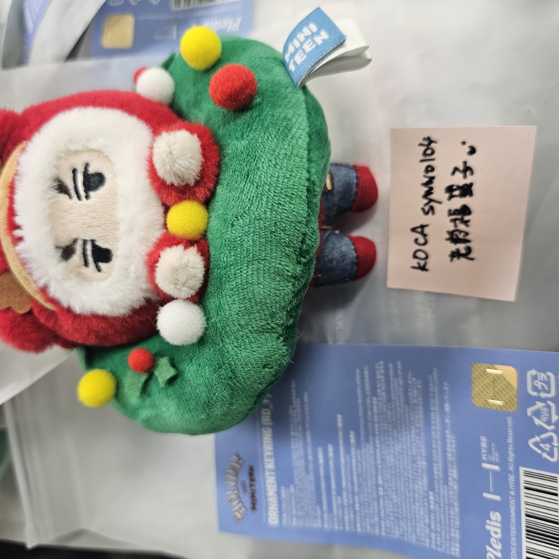 聖誕MINITEEN 鑰匙圈吊飾 花圈吊飾娃