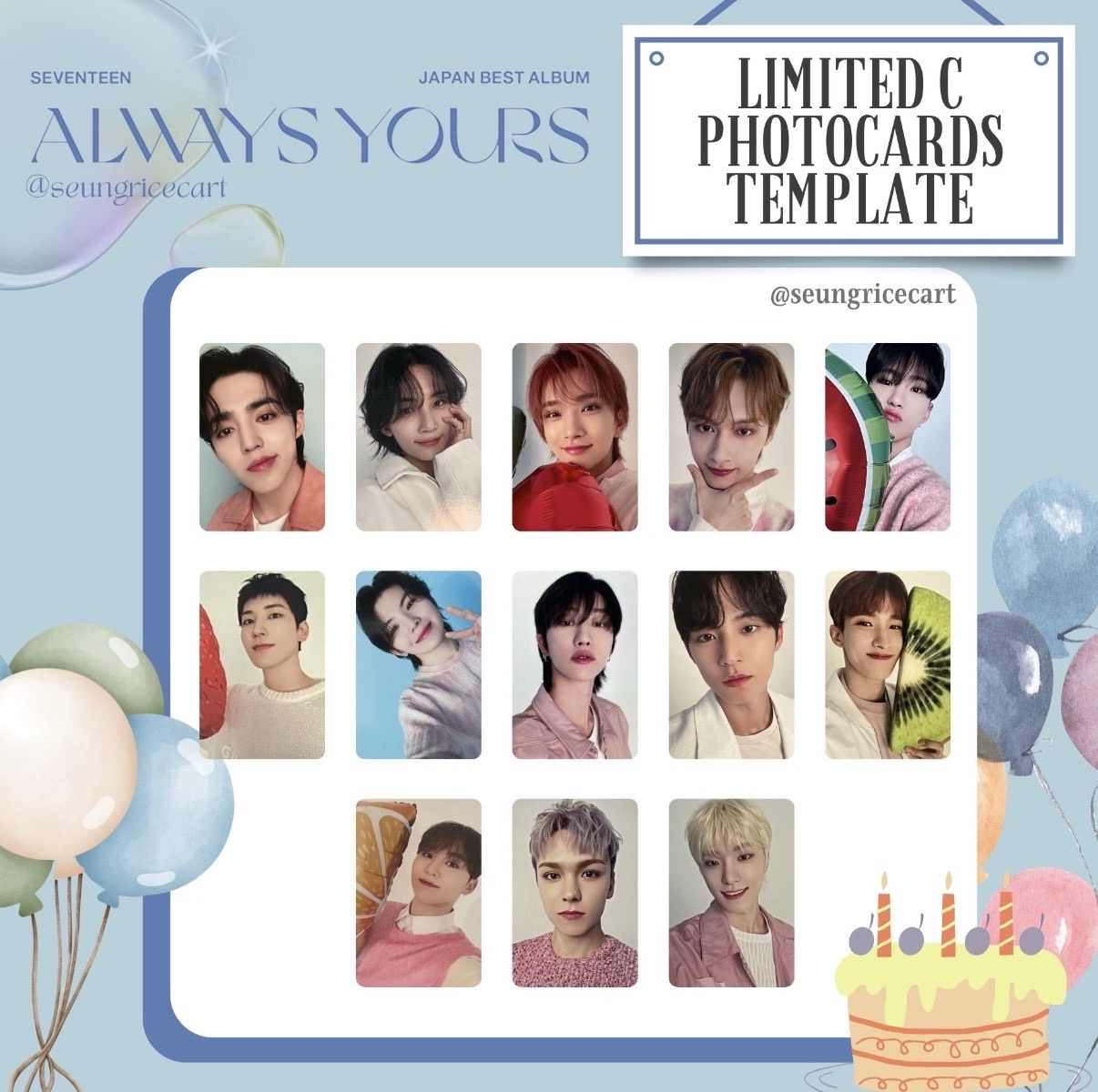 Seventeen 日專 always yours C盤 全專 初回限定盤C  勳 八 寛