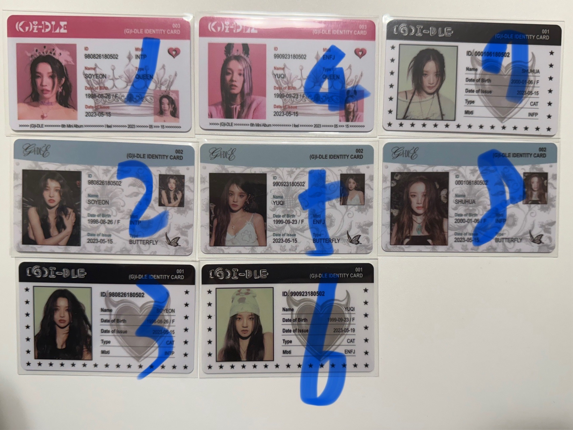 I feel 專輯卡 ID卡