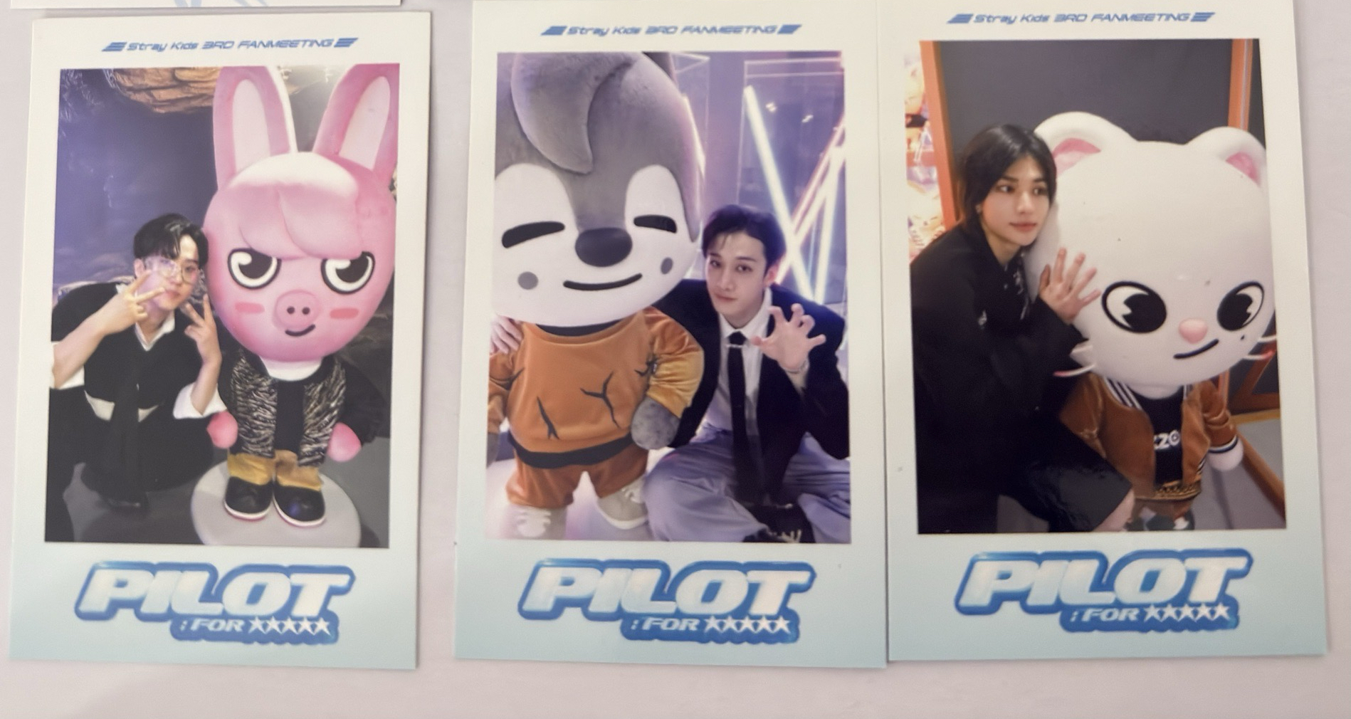 Stray kids SKZ 3rd FM 周邊卡 線下歡送會拍立得 鉉辰 方燦 彰彬 飛行員