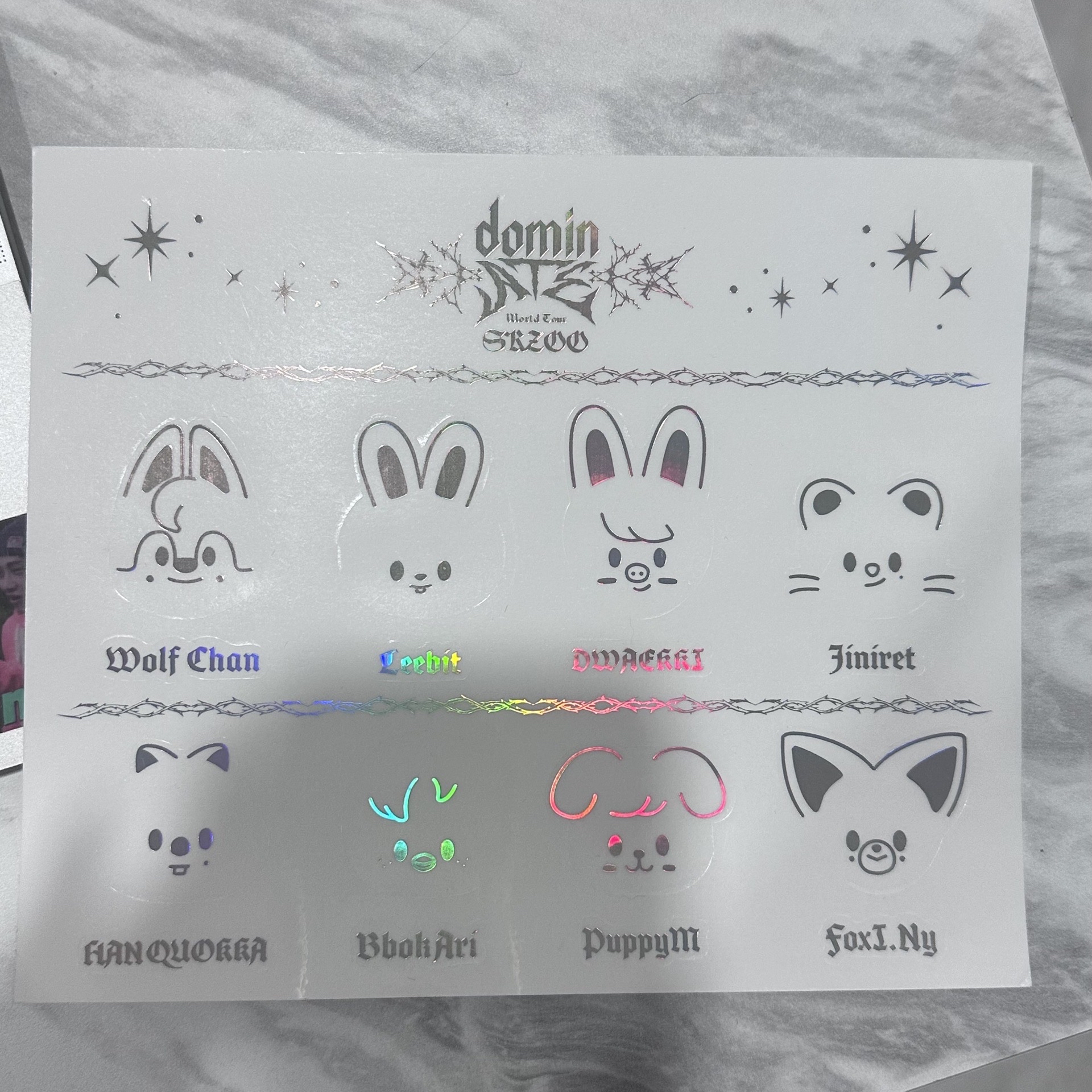 3rd 世巡 Stay zone 貼紙 手燈貼