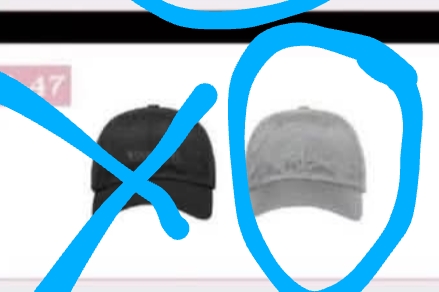 銀色快閃店帽子