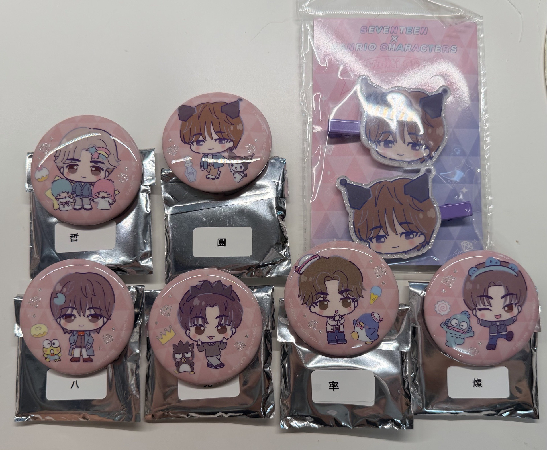 三麗鷗聯名 髮夾、徽章