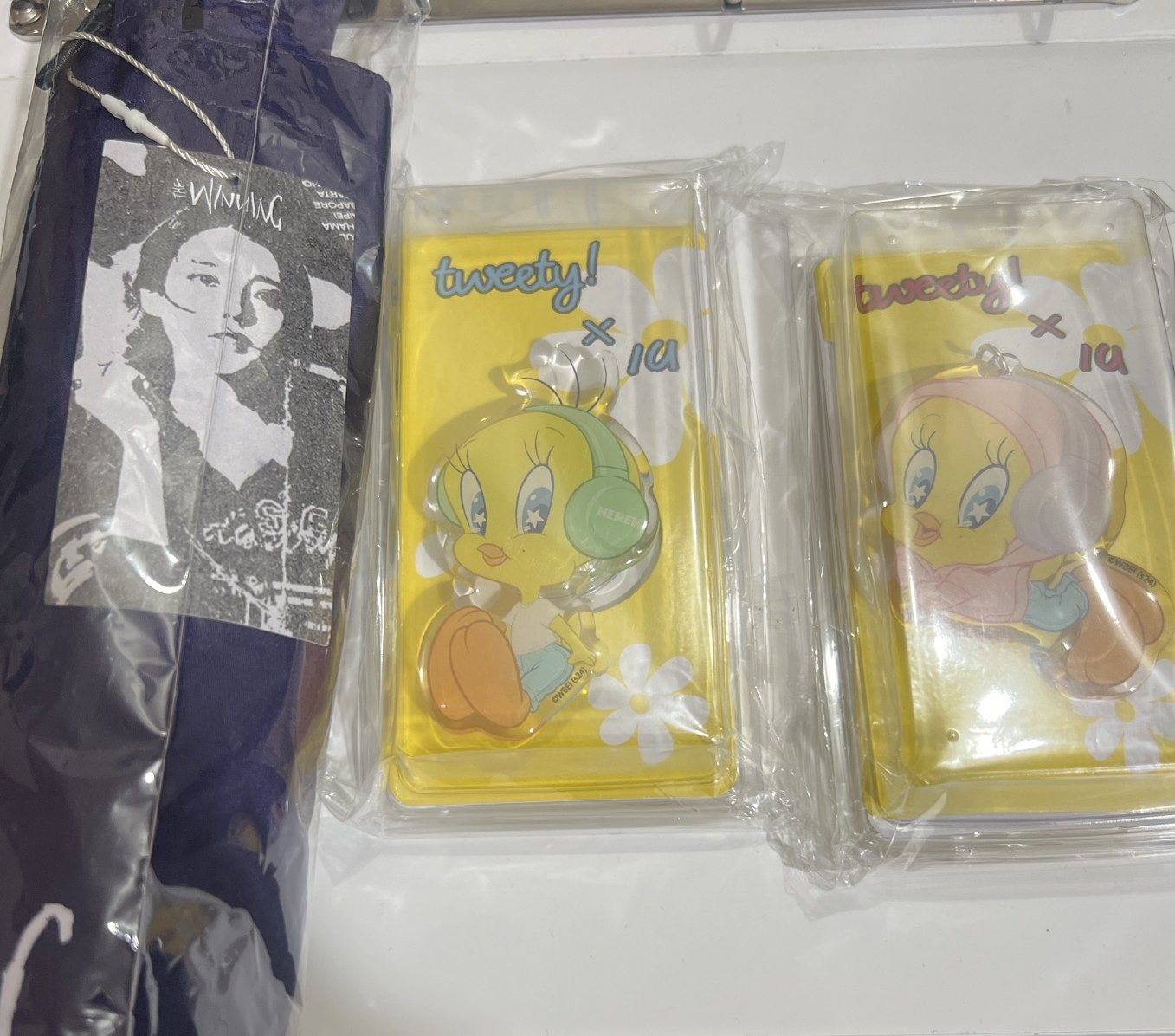 IU 雨傘 手機支架 吊飾