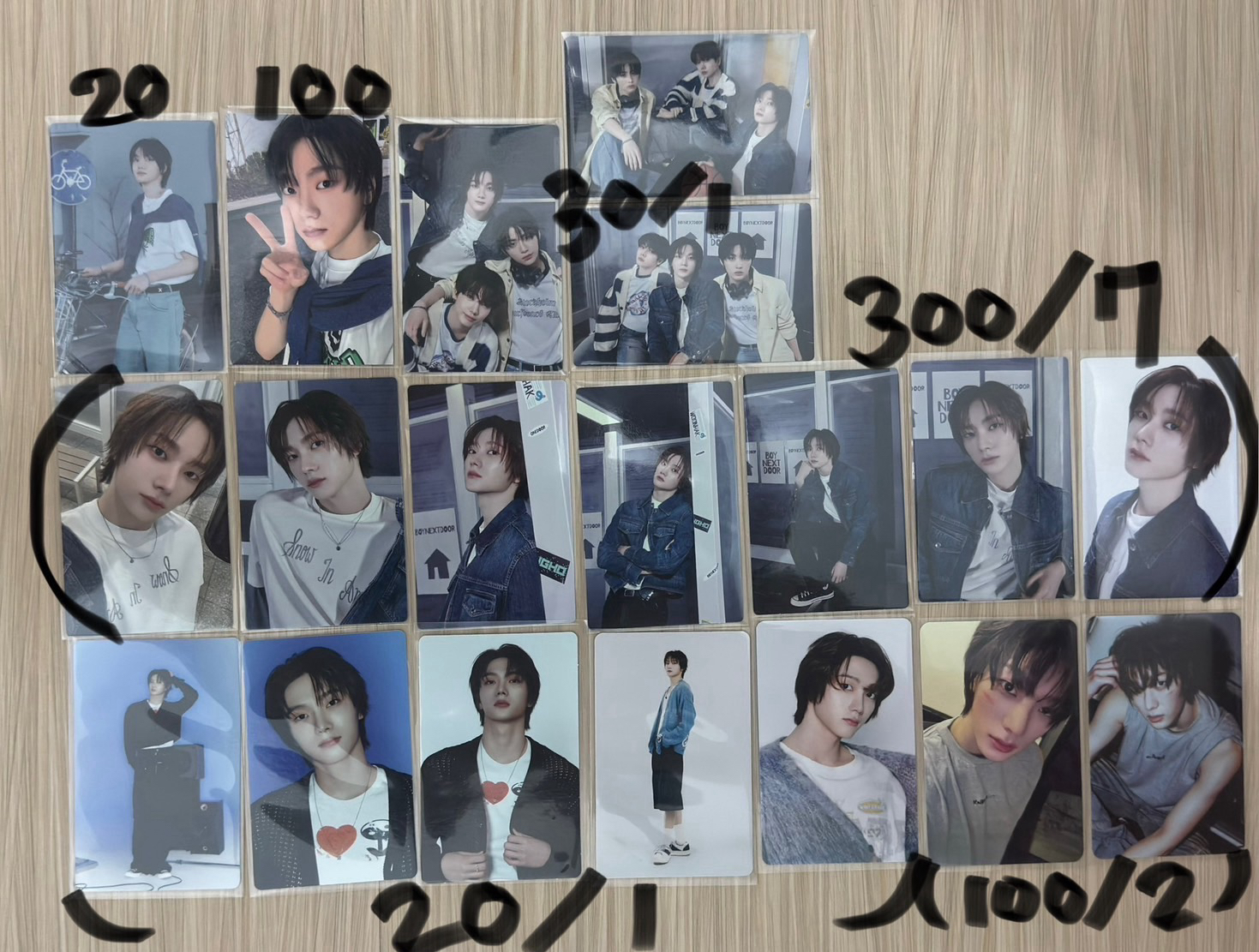 🐱成淏卡包卡 價20-300（套）