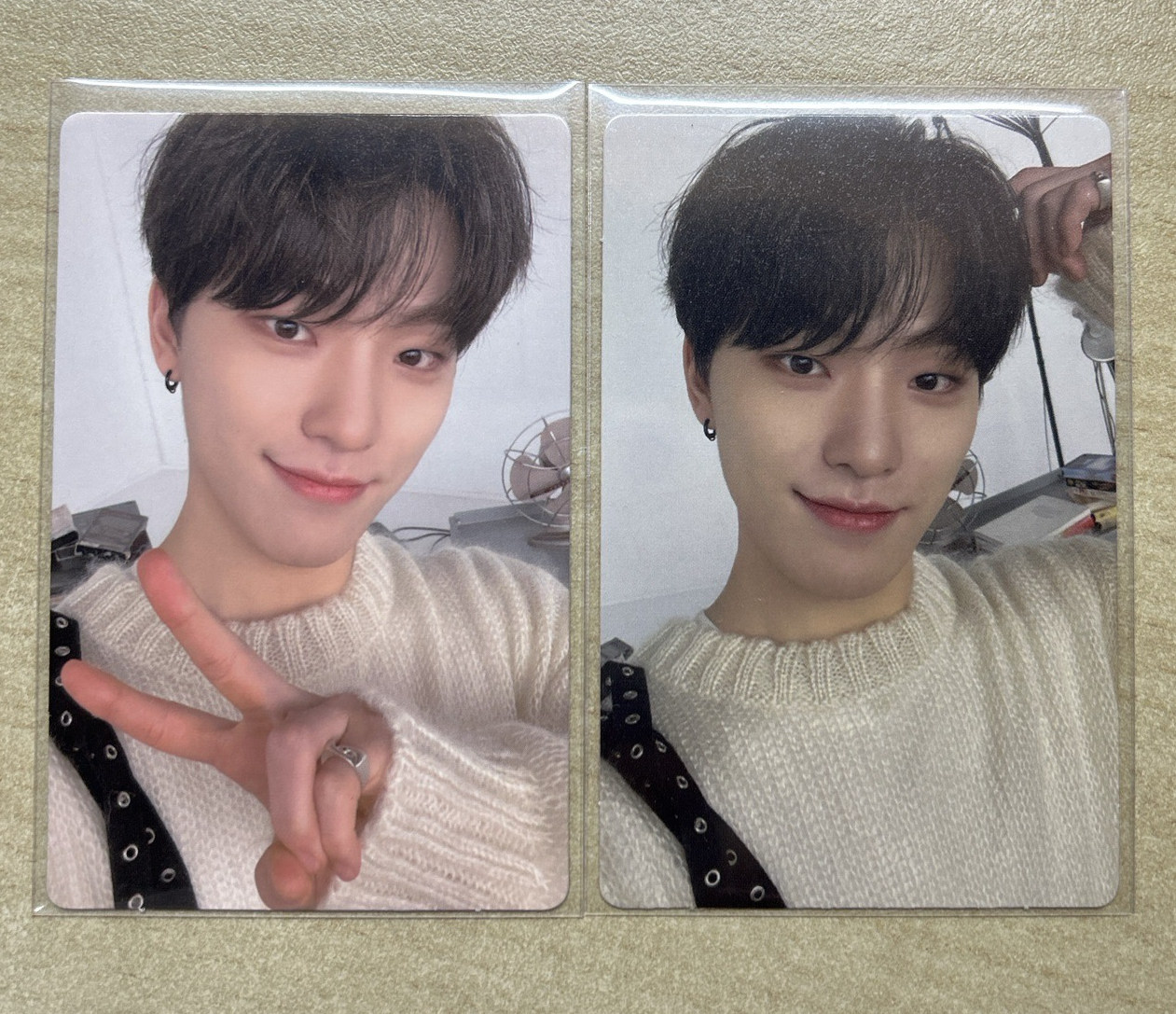 燦 正四油彩克拉盤專卡（兩張一起賣）