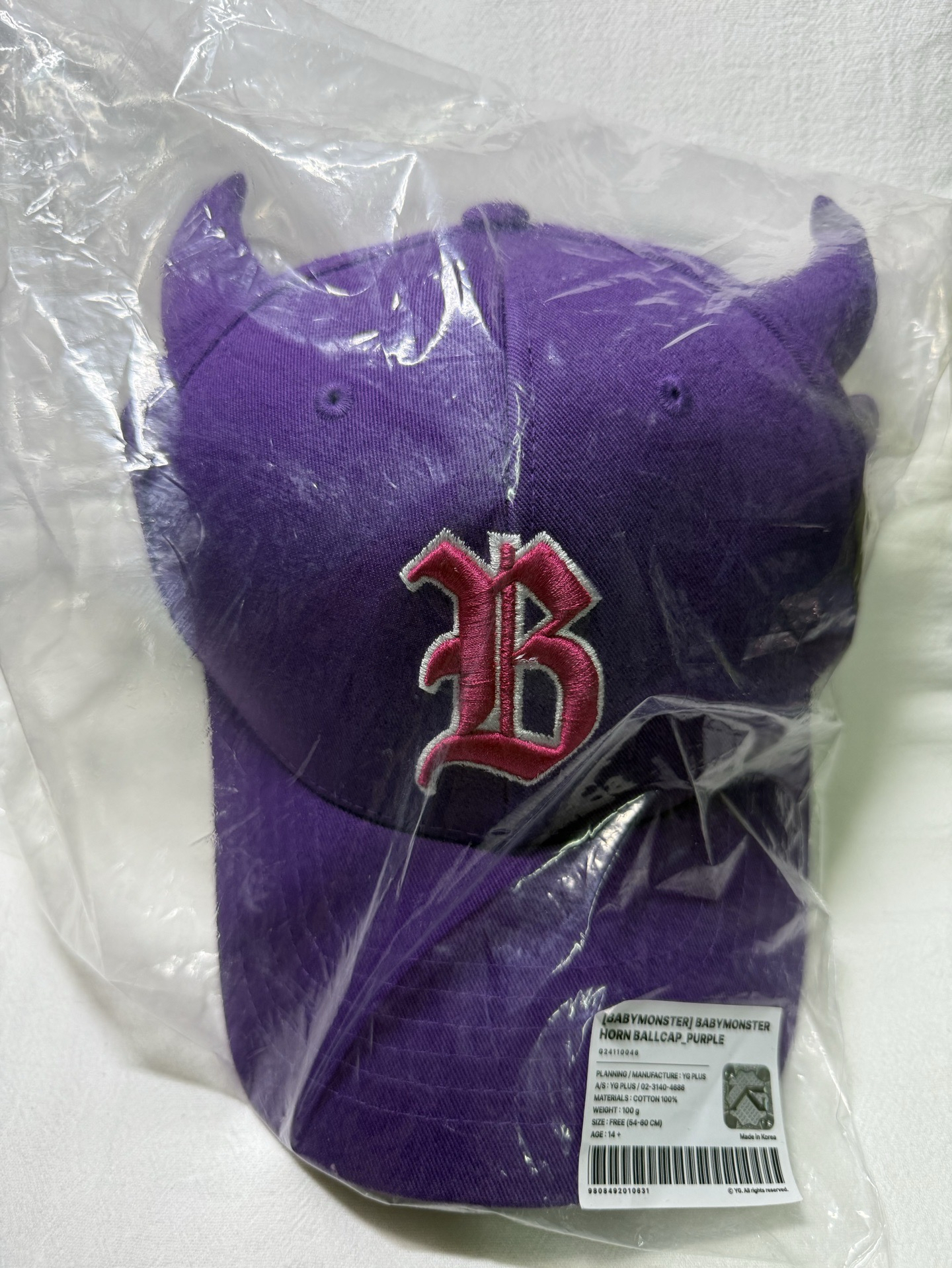 棒球帽 紫