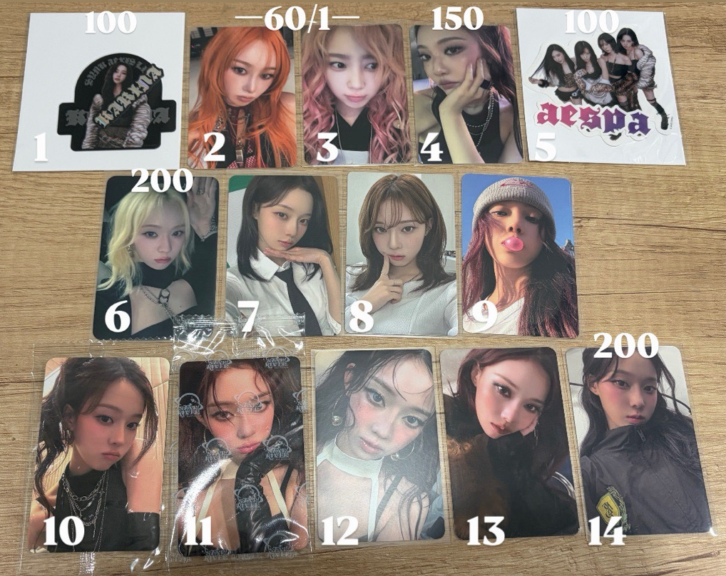 aespa winter小卡們