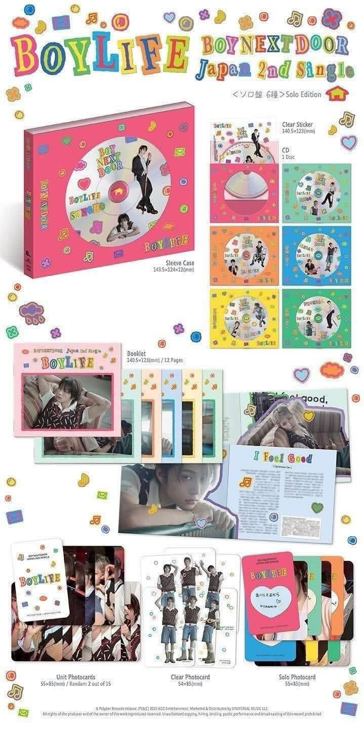 BOYNEXTDOOR BOYLIFE 單封 全專