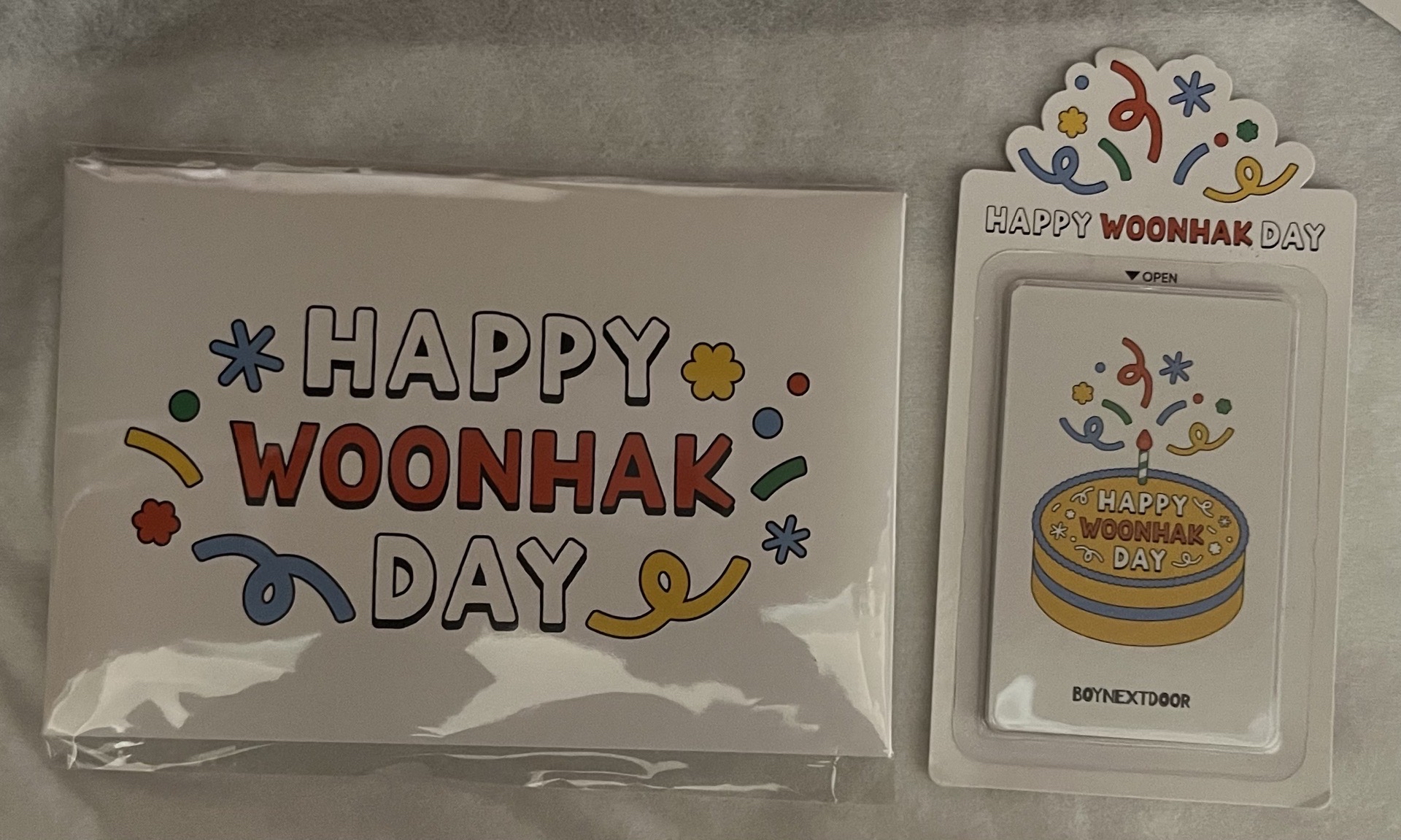 BOYNEXTDOOR 2024 雲鶴 生日 照片組 /小卡 全新未拆