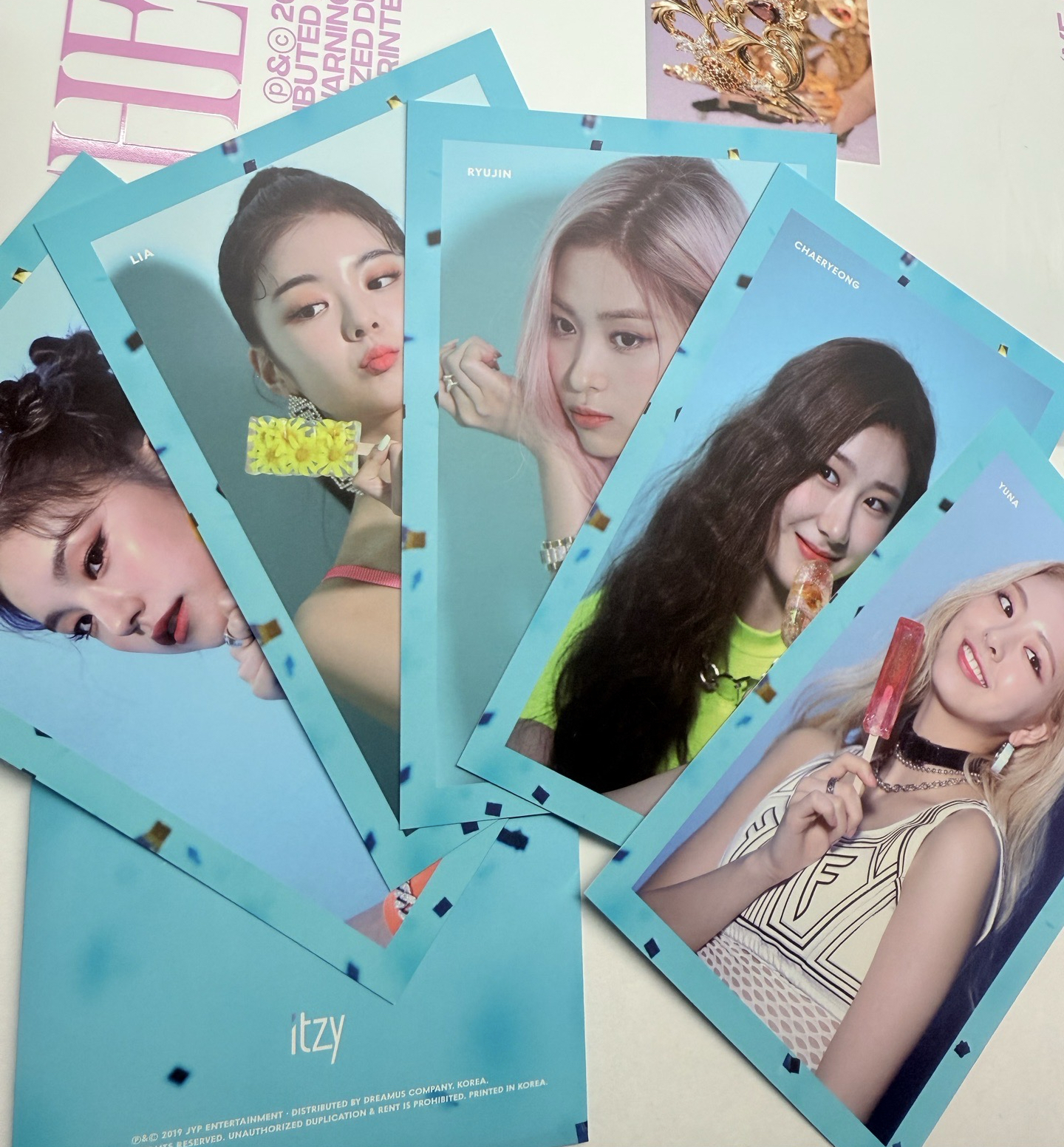 IT'z ICY 明信片 預購禮