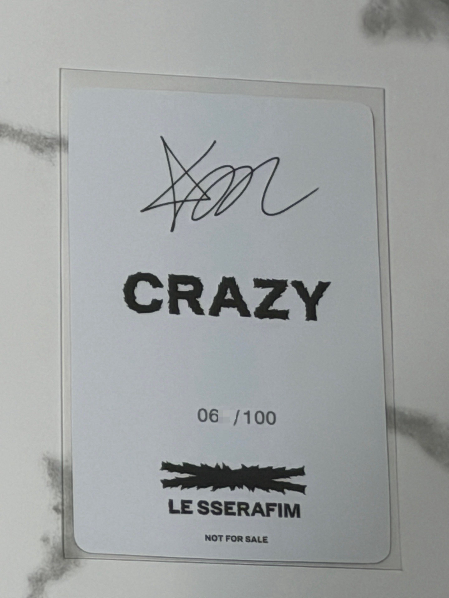 Crazy 日本抽選采 印簽