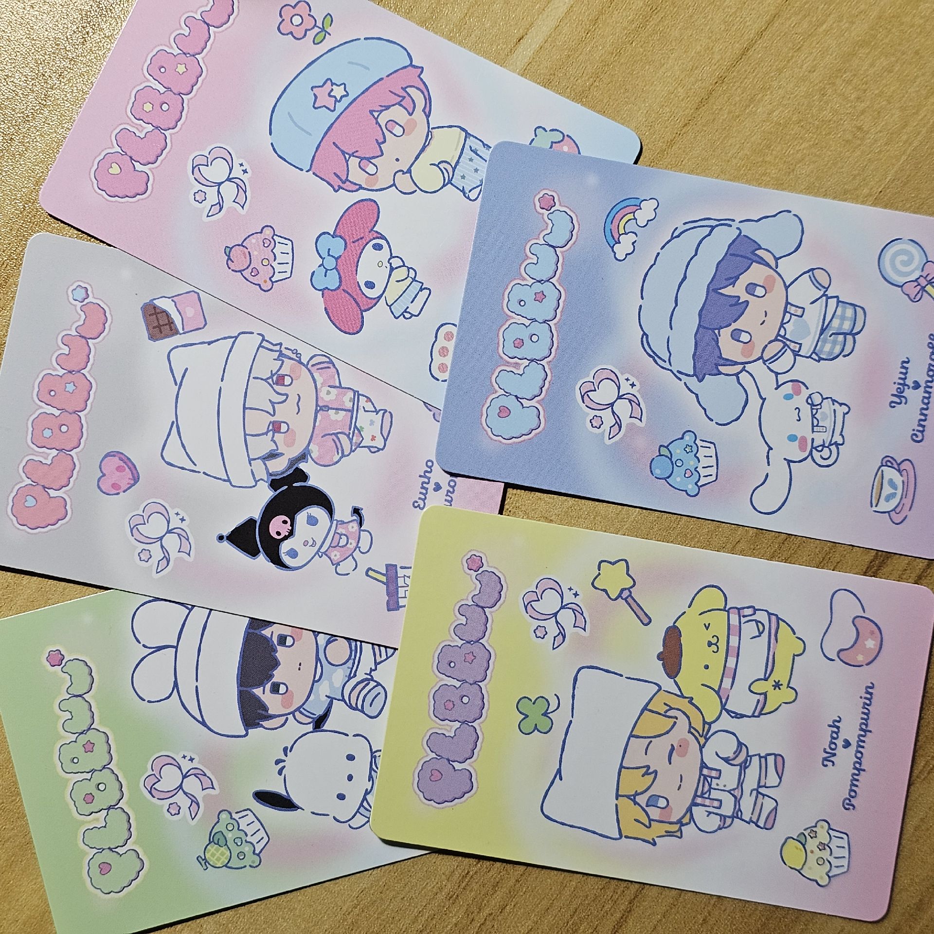 BBUU! 專輯卡 整套 🖤❤️💗💜🩵