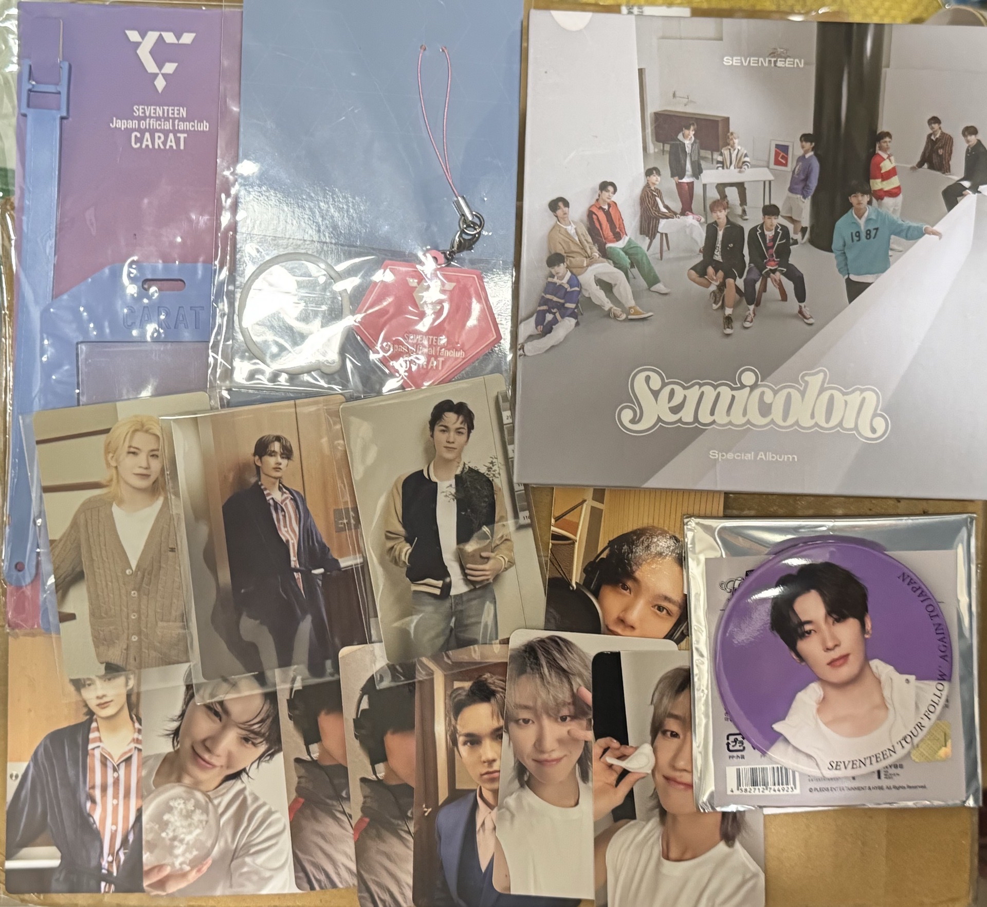 【現貨 整圖不拆出】seventeen follow again 日巡 全圓佑 徽章