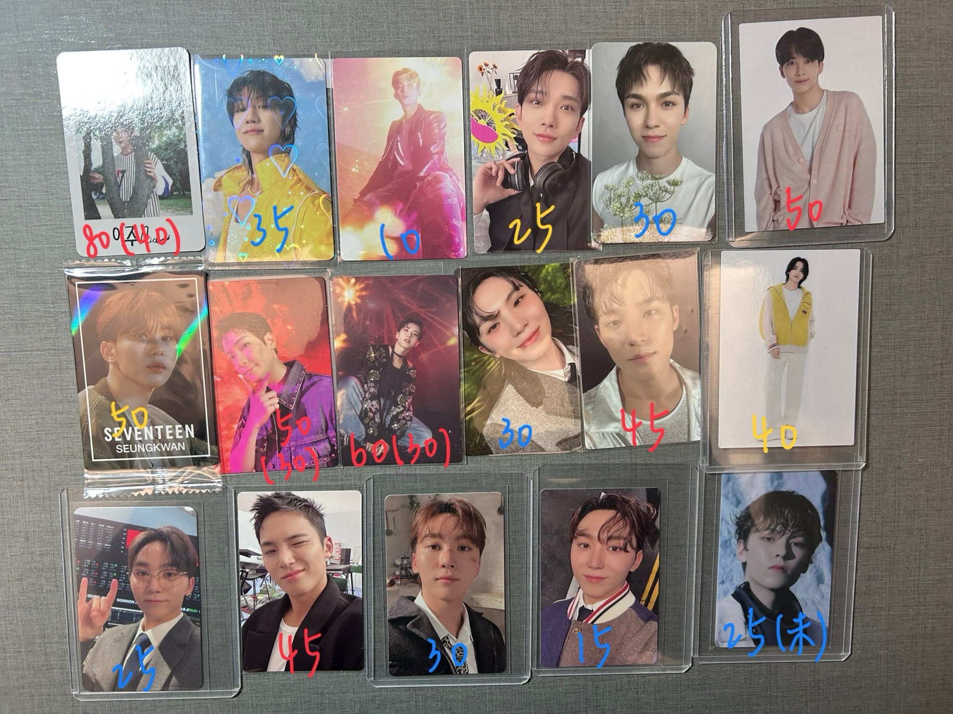 Seventeen卡類and周邊