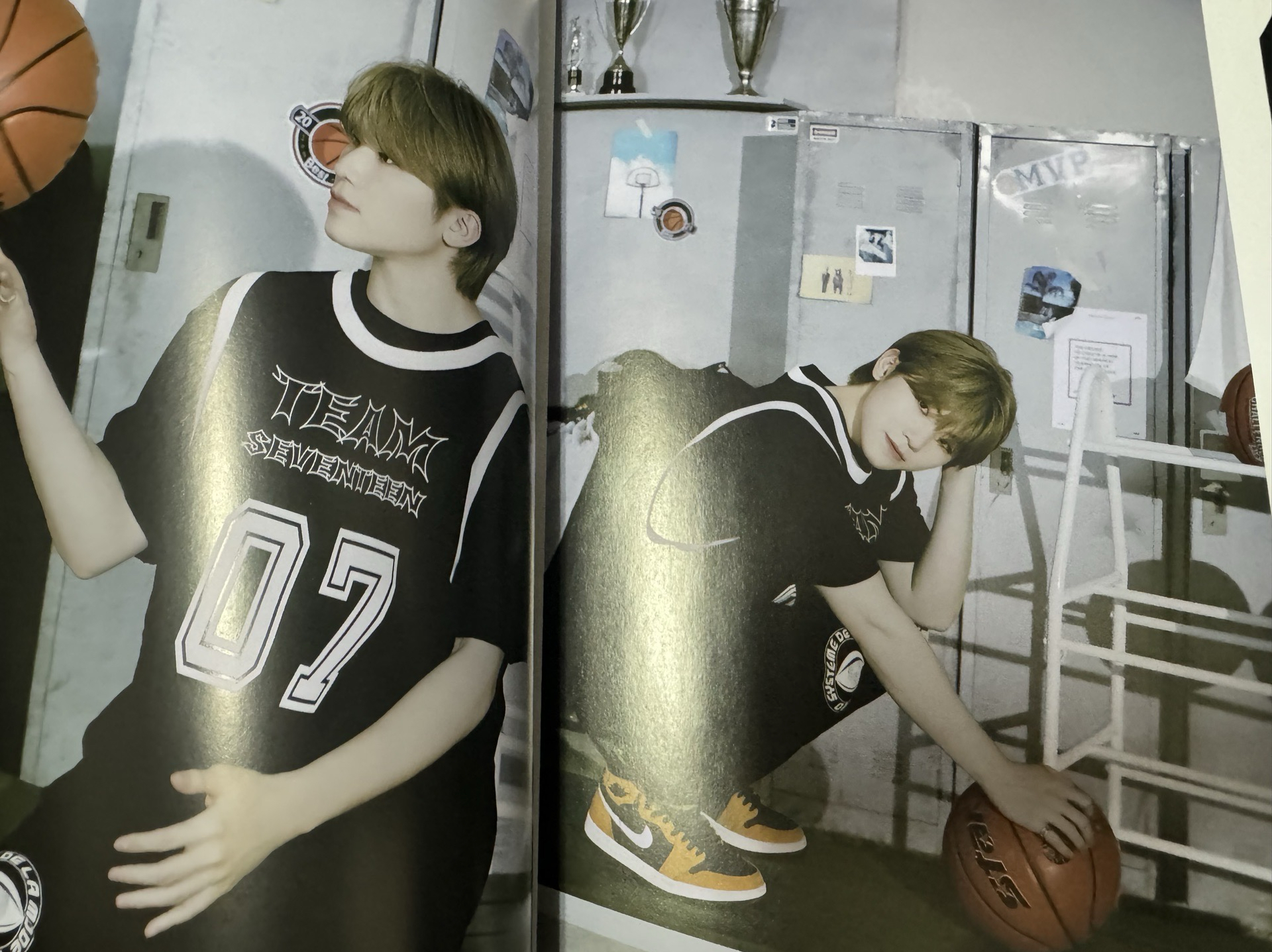 seventeen 6期 六期 籃球造型 會員禮 寫真 貼紙 束口袋 