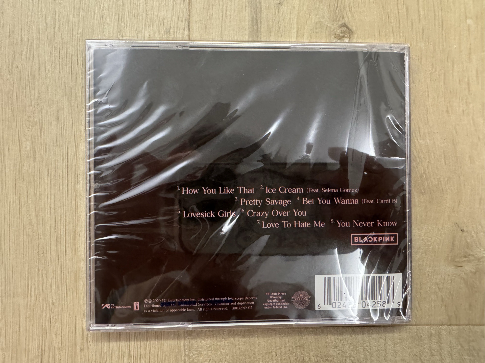 blackpink the album 正規一 美版專輯 CD(全新未拆封）