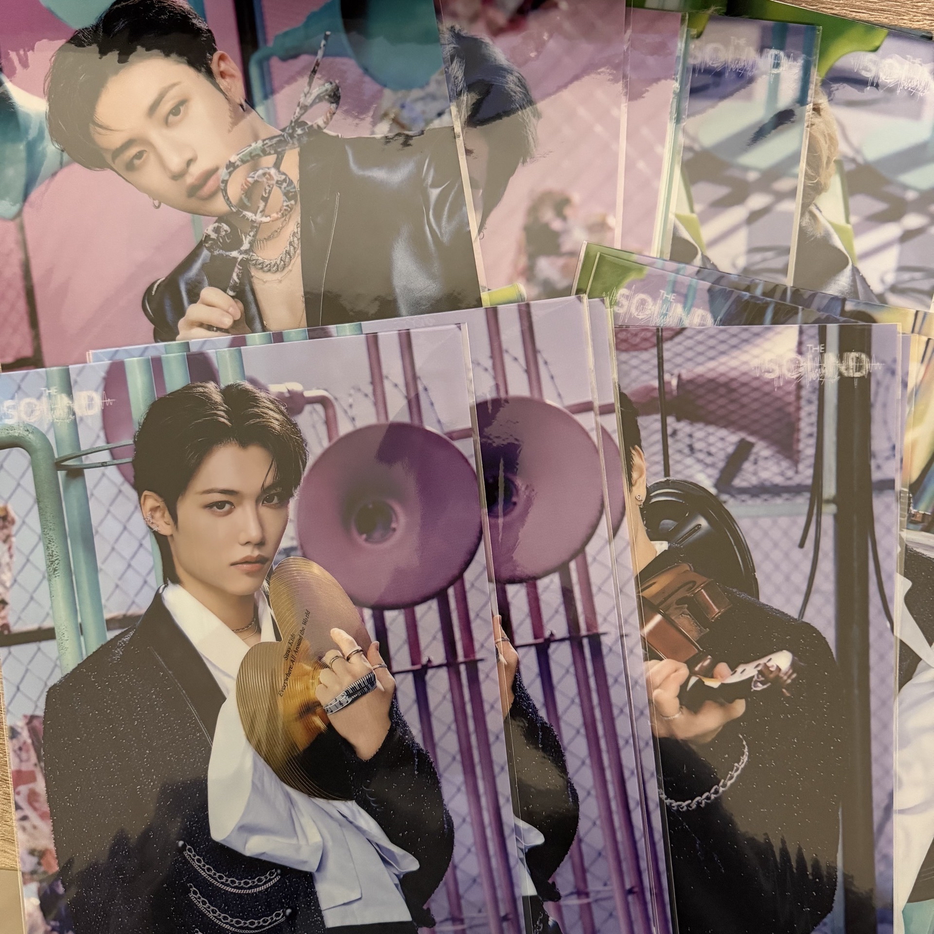 Stray kids 日本 the sound Sony特典 迷你小海報（clear poster)