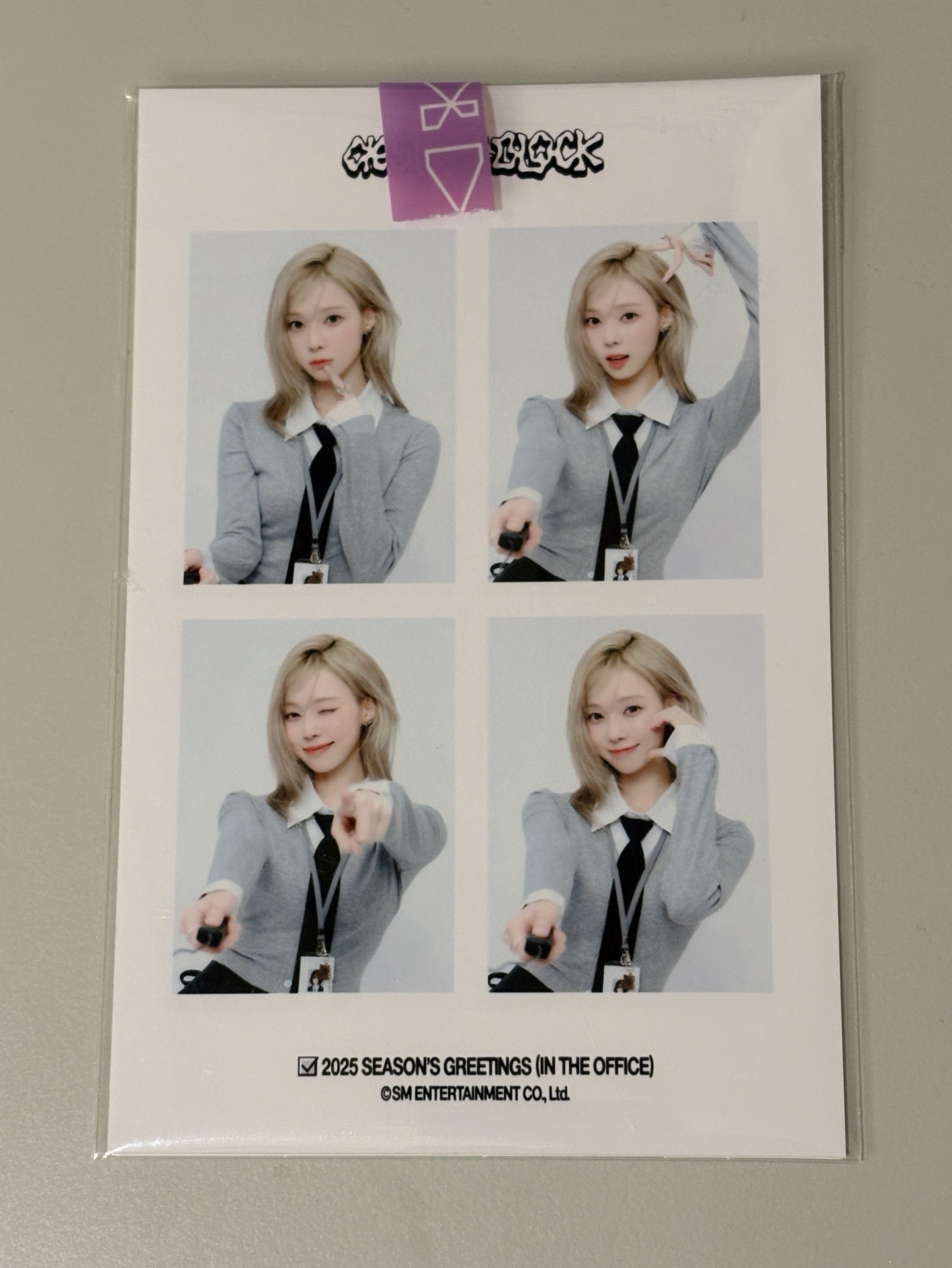 aespa Winter 年曆特別週邊-四格組