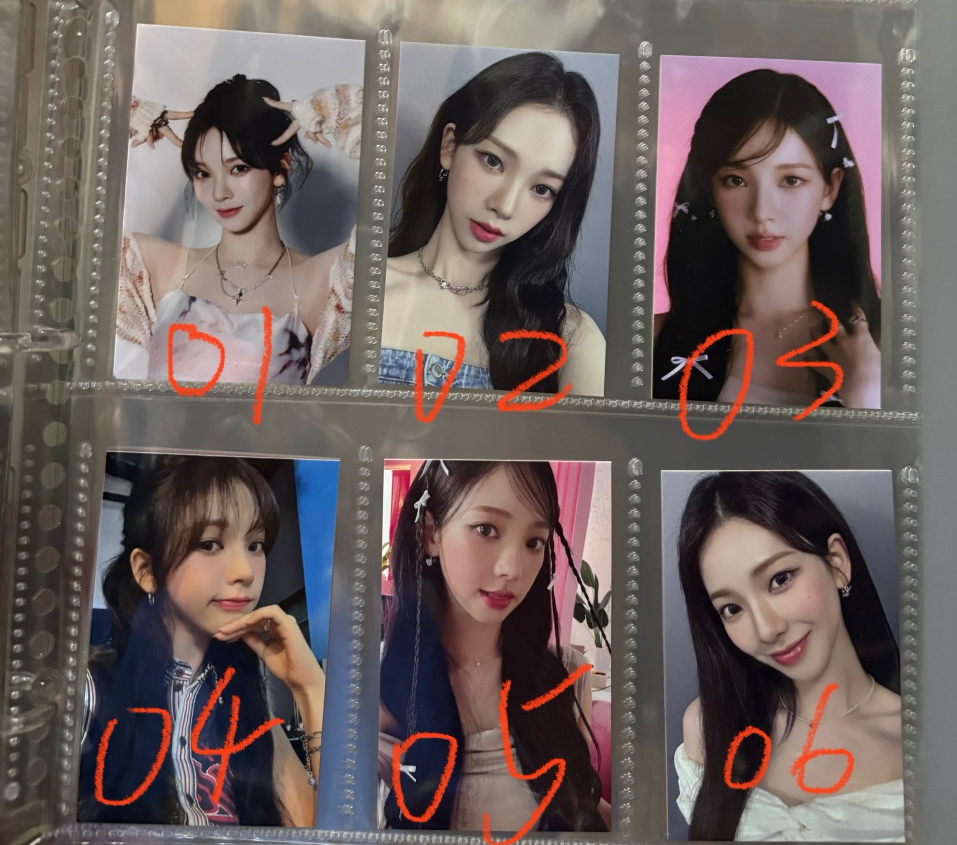 Aespa potd展會隨機卡 冬柚