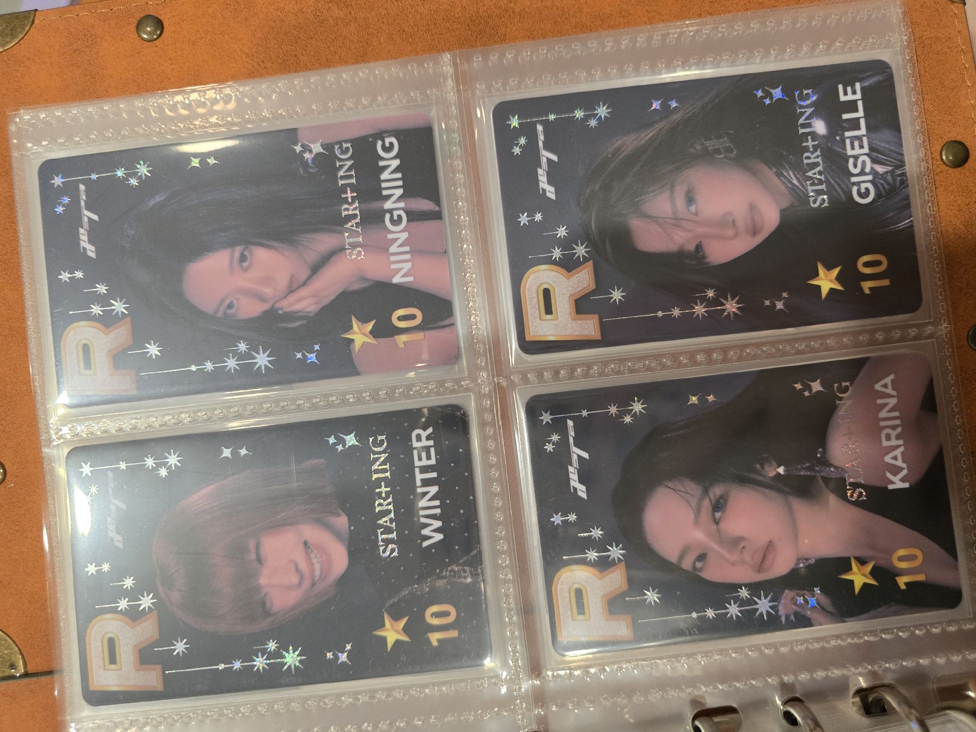 aespa whiplash star+ing 遊戲卡