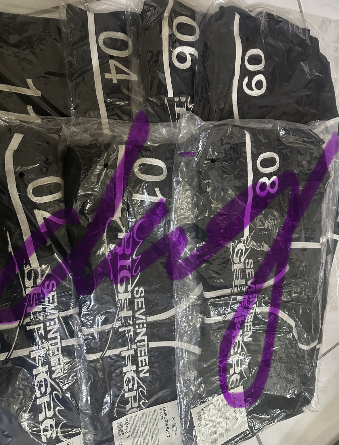 seventeen 哲漢圓奎寛球衣