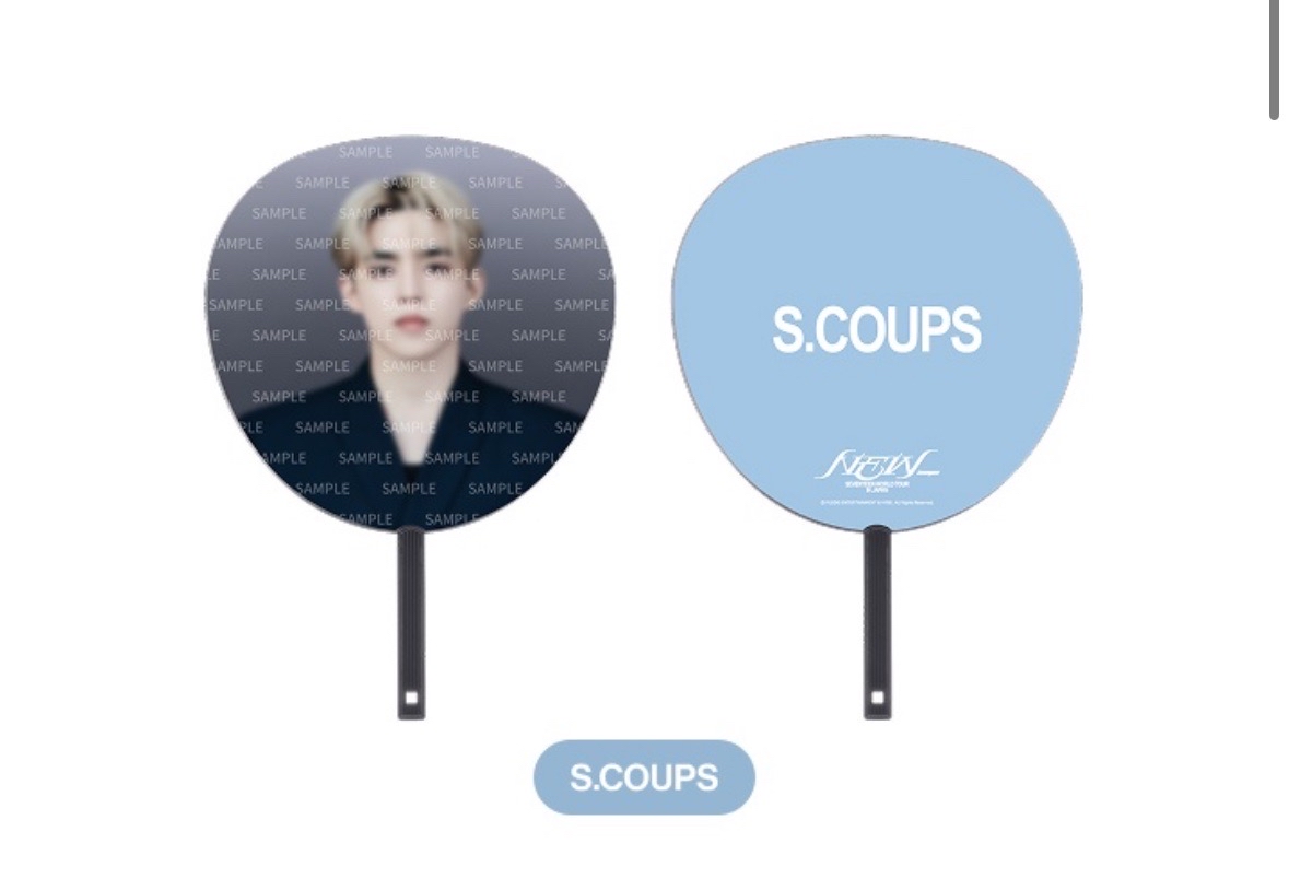 seventeen New日巡周邊 喆碩大扇 折小扇 未拆徽章