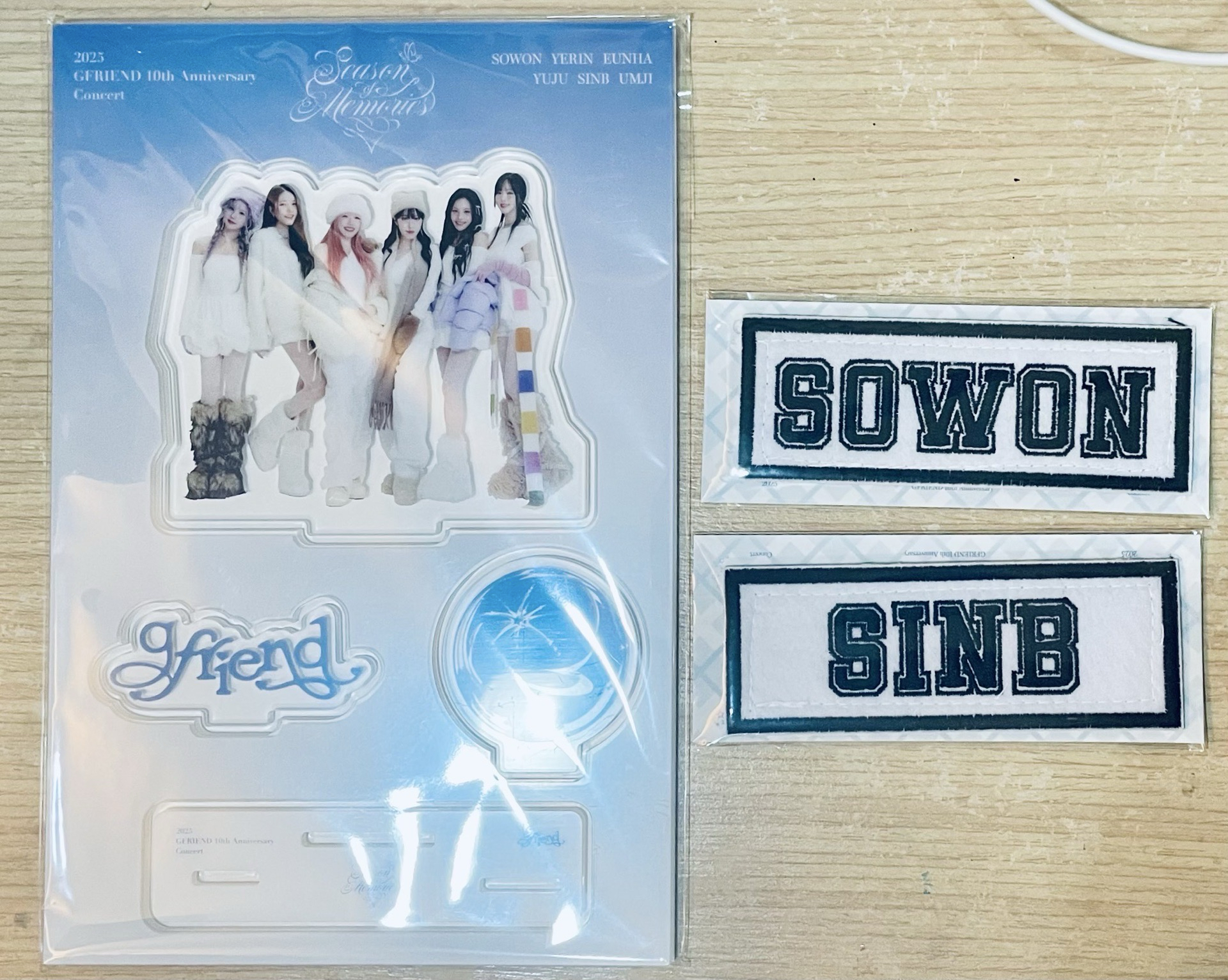 10th演唱會 立牌+소원 신비魔鬼氈貼
